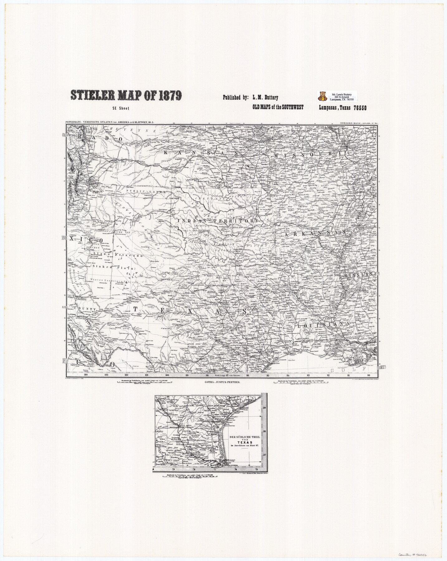 76056, Stieler Map of 1879, General Map Collection