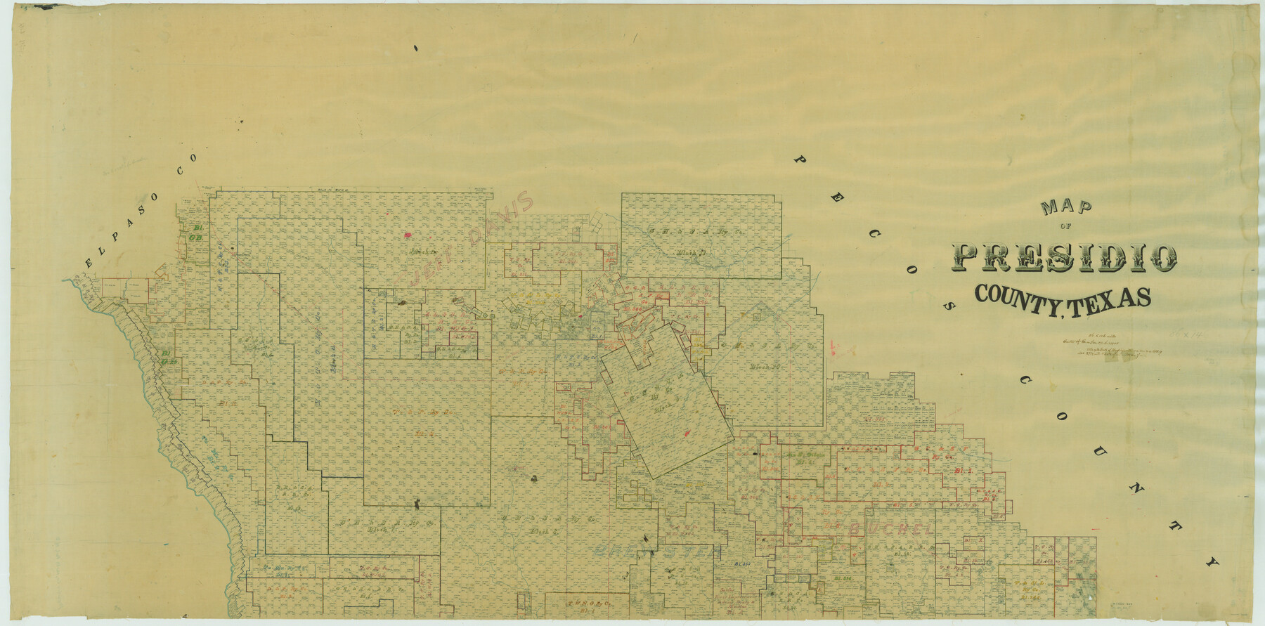 76071, Map of Presidio County, Texas, General Map Collection