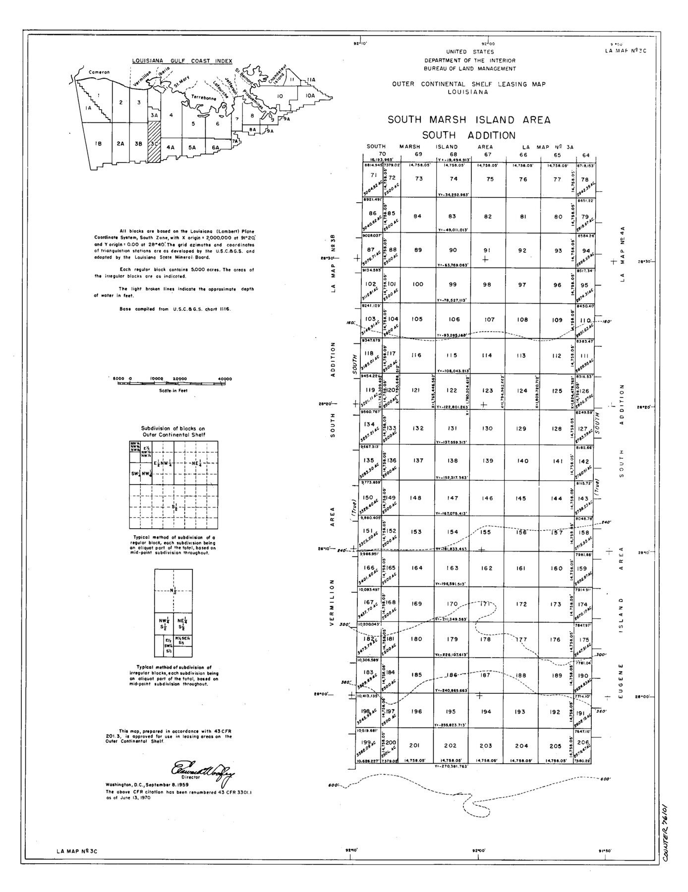 76101, Outer Continental Shelf Leasing Maps (Louisiana Offshore Operations), General Map Collection