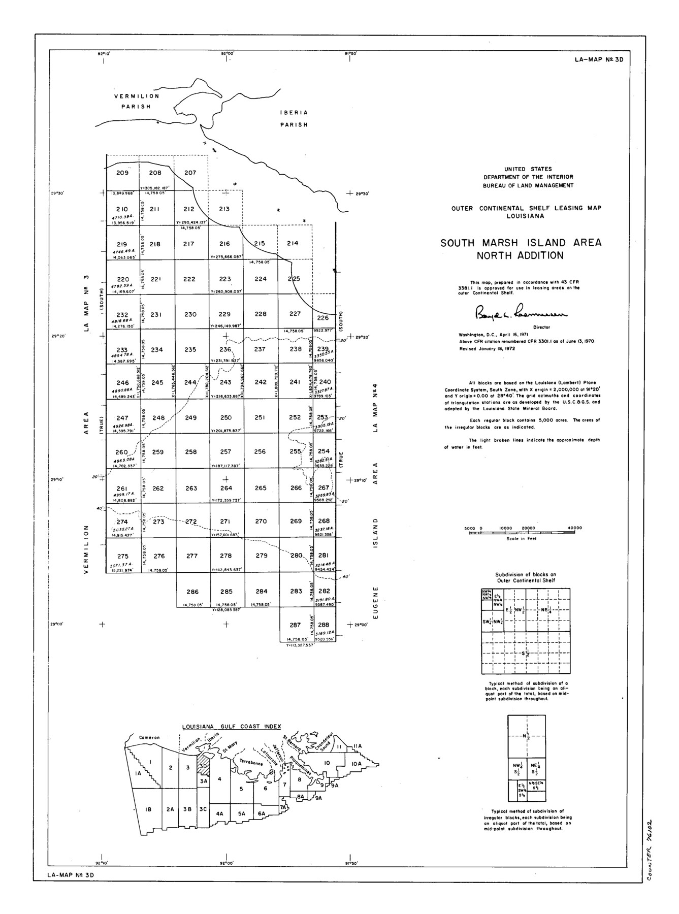 76102, Outer Continental Shelf Leasing Maps (Louisiana Offshore Operations), General Map Collection