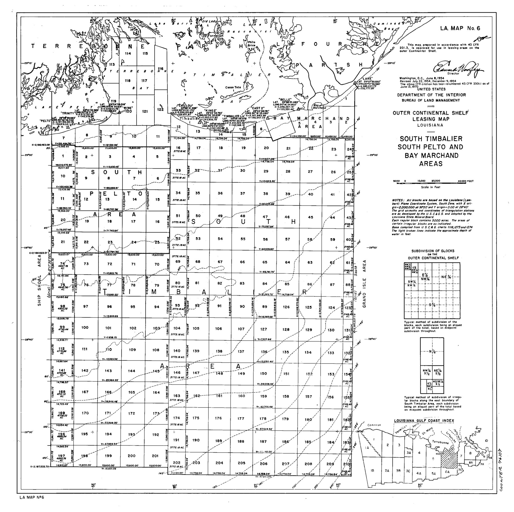 76107, Outer Continental Shelf Leasing Maps (Louisiana Offshore Operations), General Map Collection