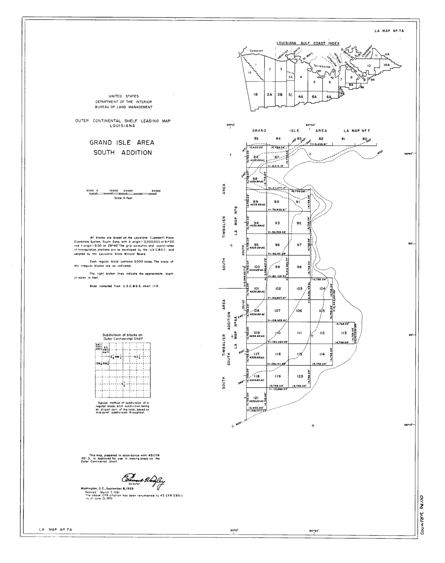 76110, Outer Continental Shelf Leasing Maps (Louisiana Offshore Operations), General Map Collection
