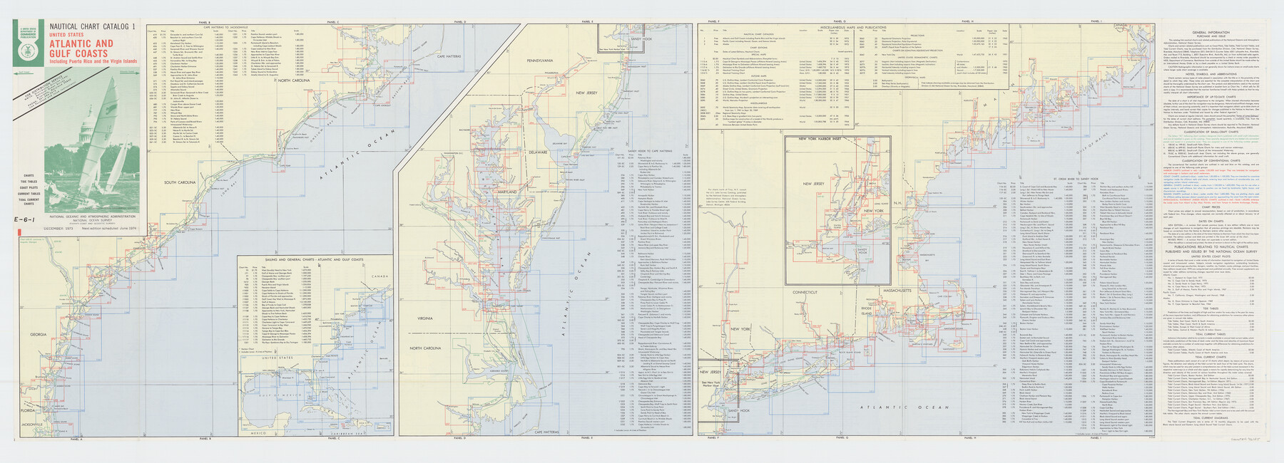 76125, United States Atlantic and Gulf Coasts Including Puerto Rico and the Virgin Islands, General Map Collection