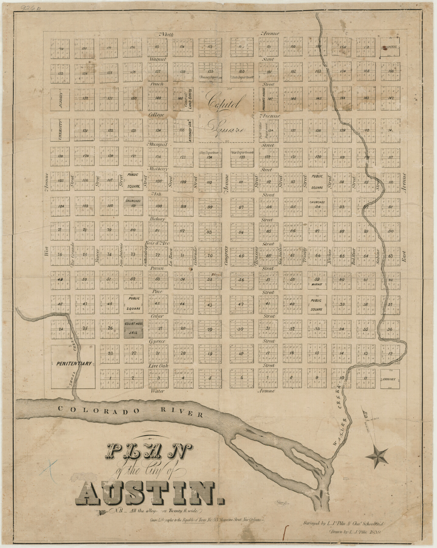 76204, Plan of the City of Austin, Texas State Library and Archives
