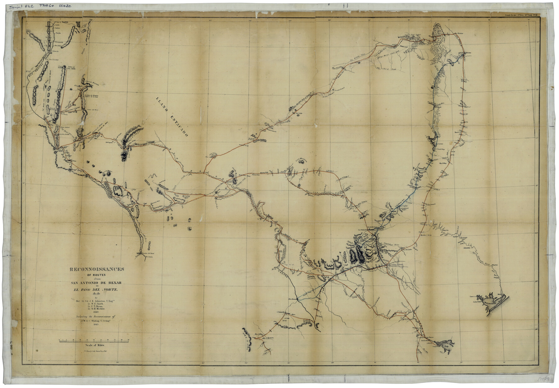 76239, Reconnoissances of Routes from San Antonio de Bexar to El Paso Del Norte, Texas State Library and Archives