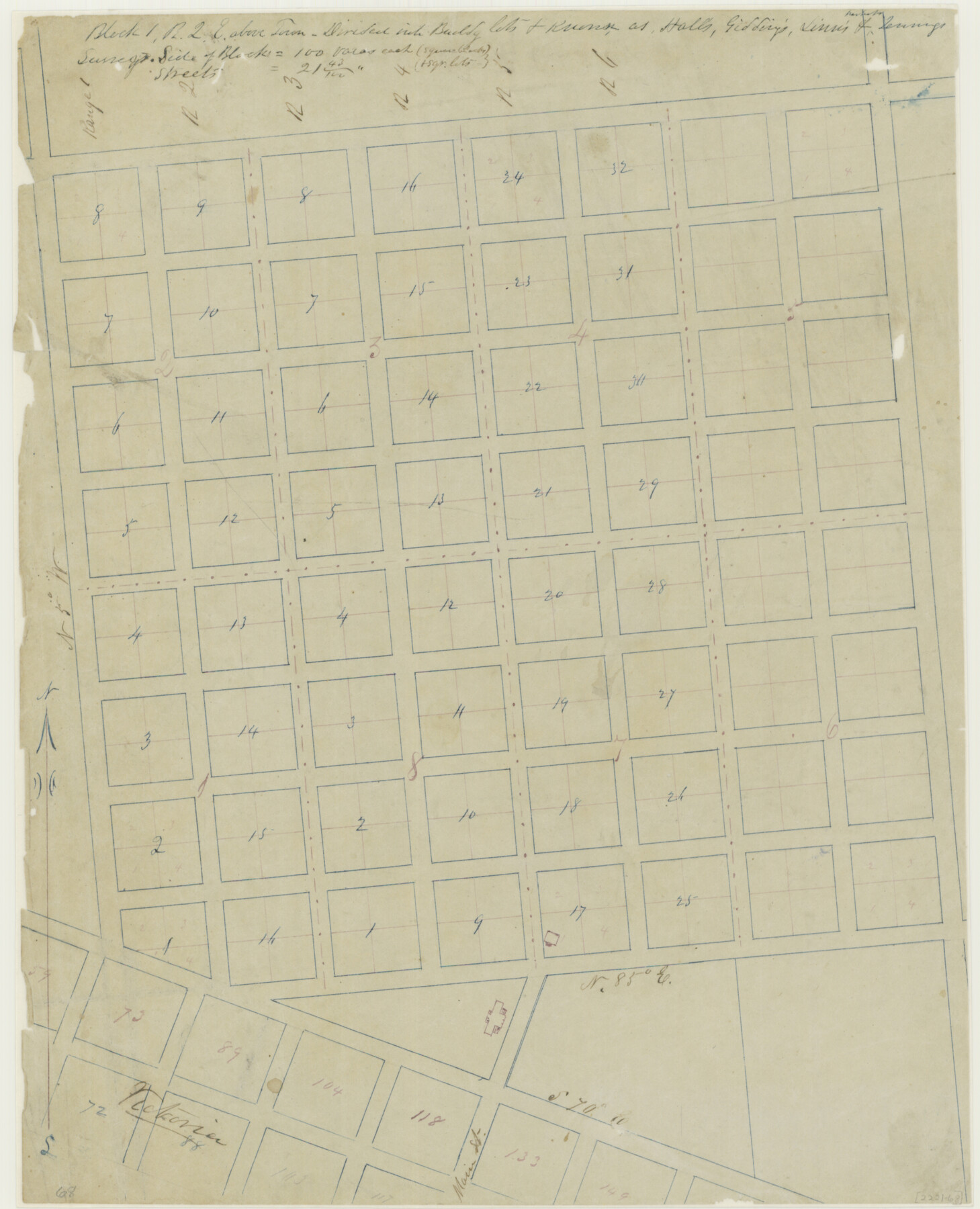 76270, [Plat of Victoria, Texas], Texas State Library and Archives