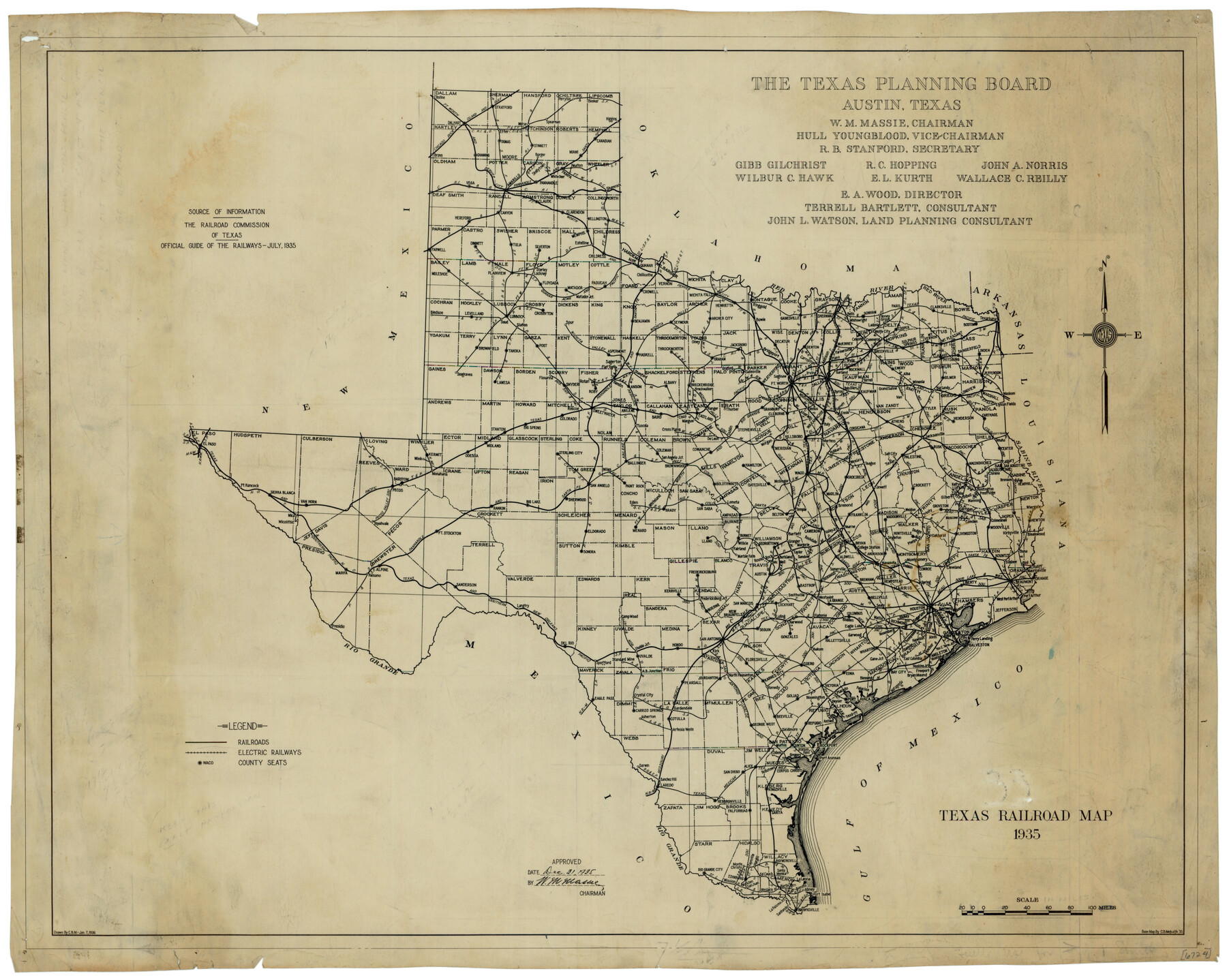 76308, Texas Railroad Map, Texas State Library and Archives