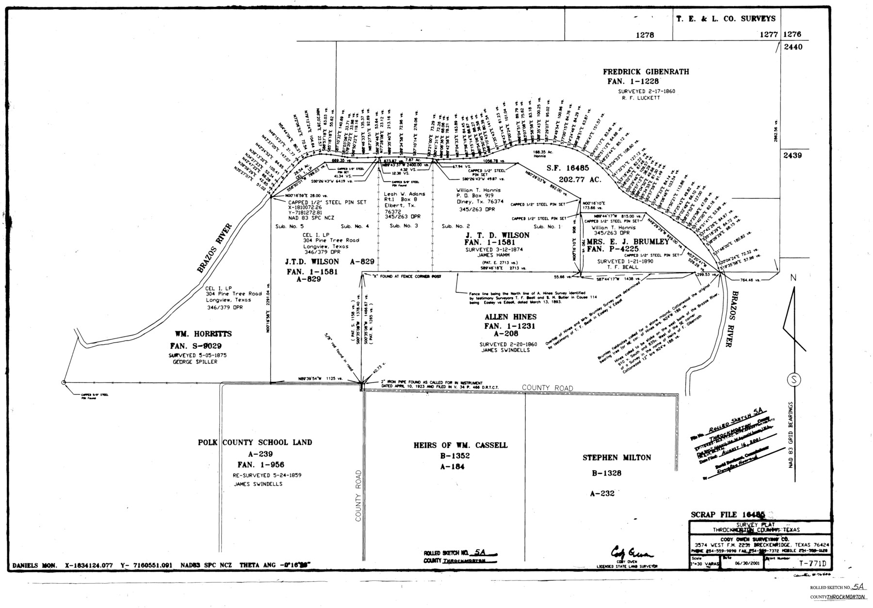 76406, Throckmorton County Rolled Sketch 5A, General Map Collection