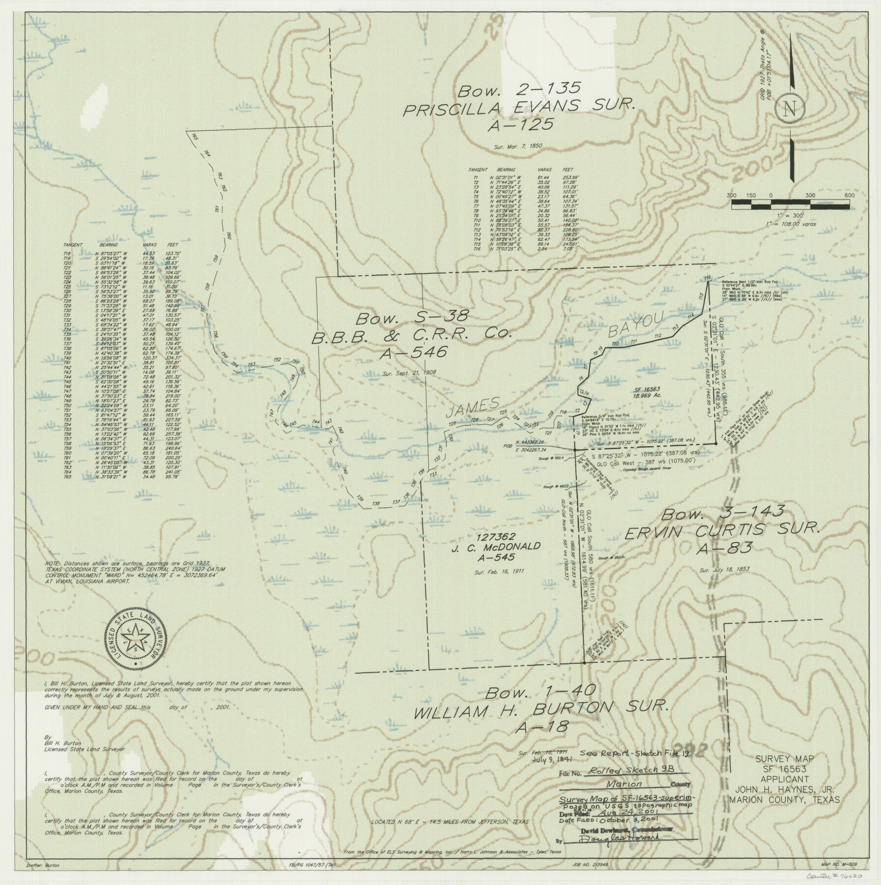 76420, Marion County Rolled Sketch 9B, General Map Collection