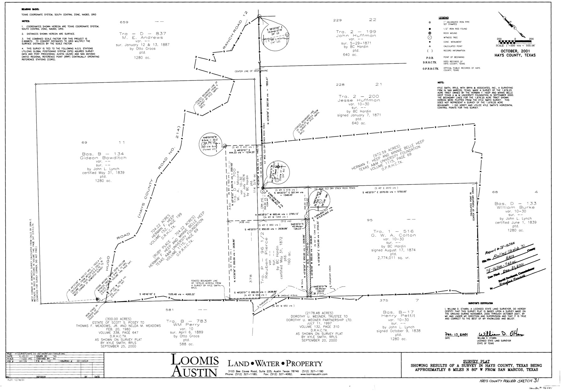 76421, Hays County Rolled Sketch 31, General Map Collection