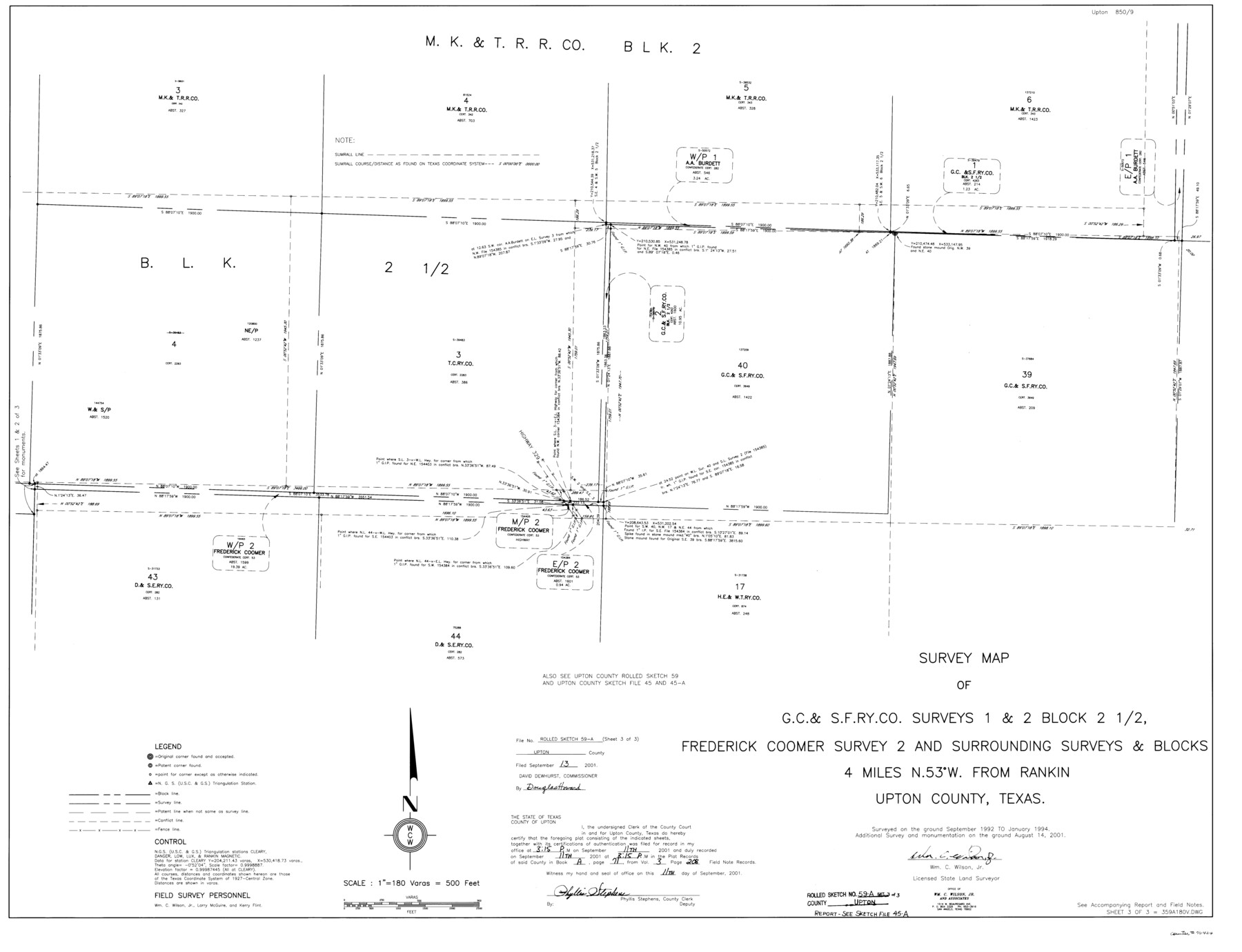 76424, Upton County Rolled Sketch 59A, General Map Collection