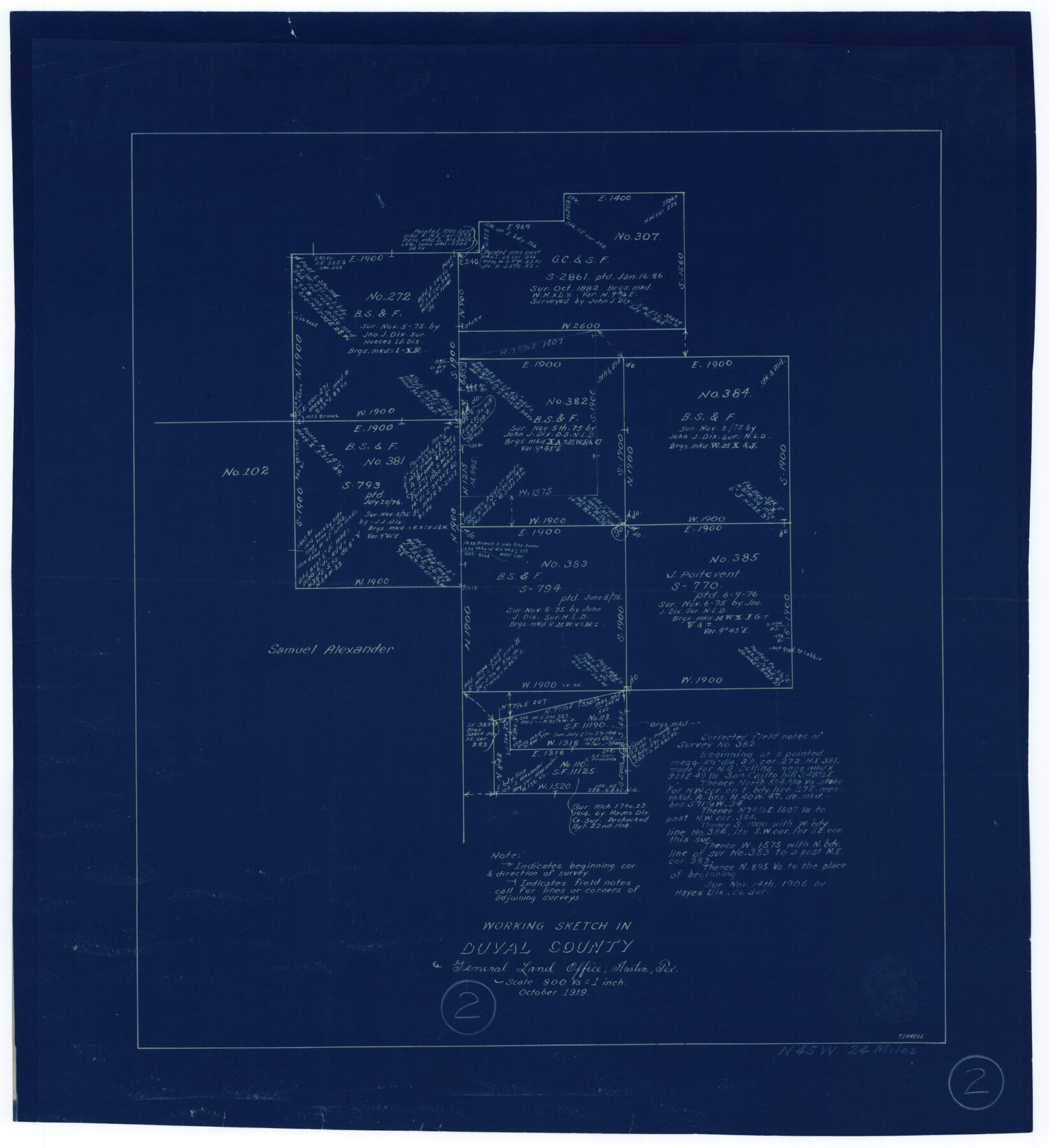 76443, Duval County Working Sketch 2, General Map Collection