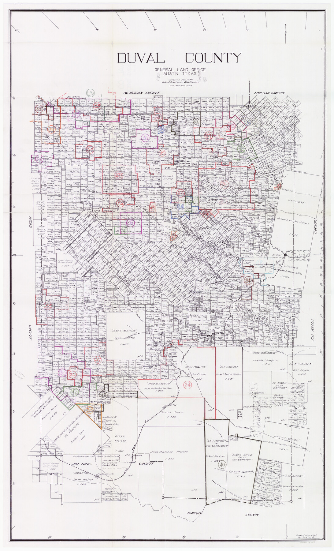 76528, Duval County Working Sketch Graphic Index, Sheet 2 (Sketches 21 to Most Recent), General Map Collection