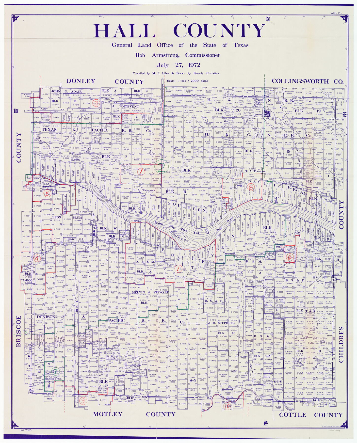 76563, Hall County Working Sketch Graphic Index, General Map Collection