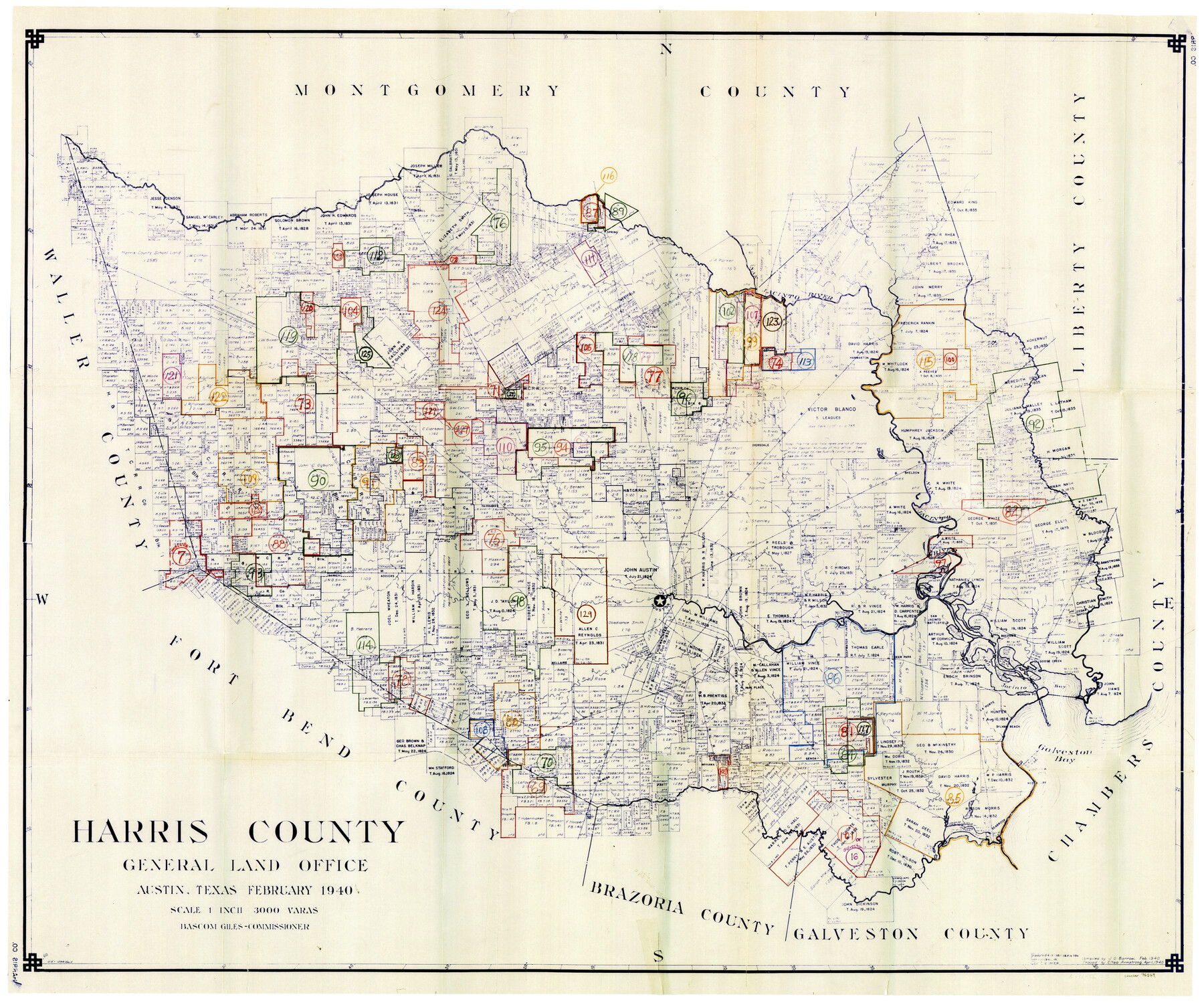 76569, Harris County Working Sketch Graphic Index, Sheet 2 (Sketches 69 to Most Recent), General Map Collection
