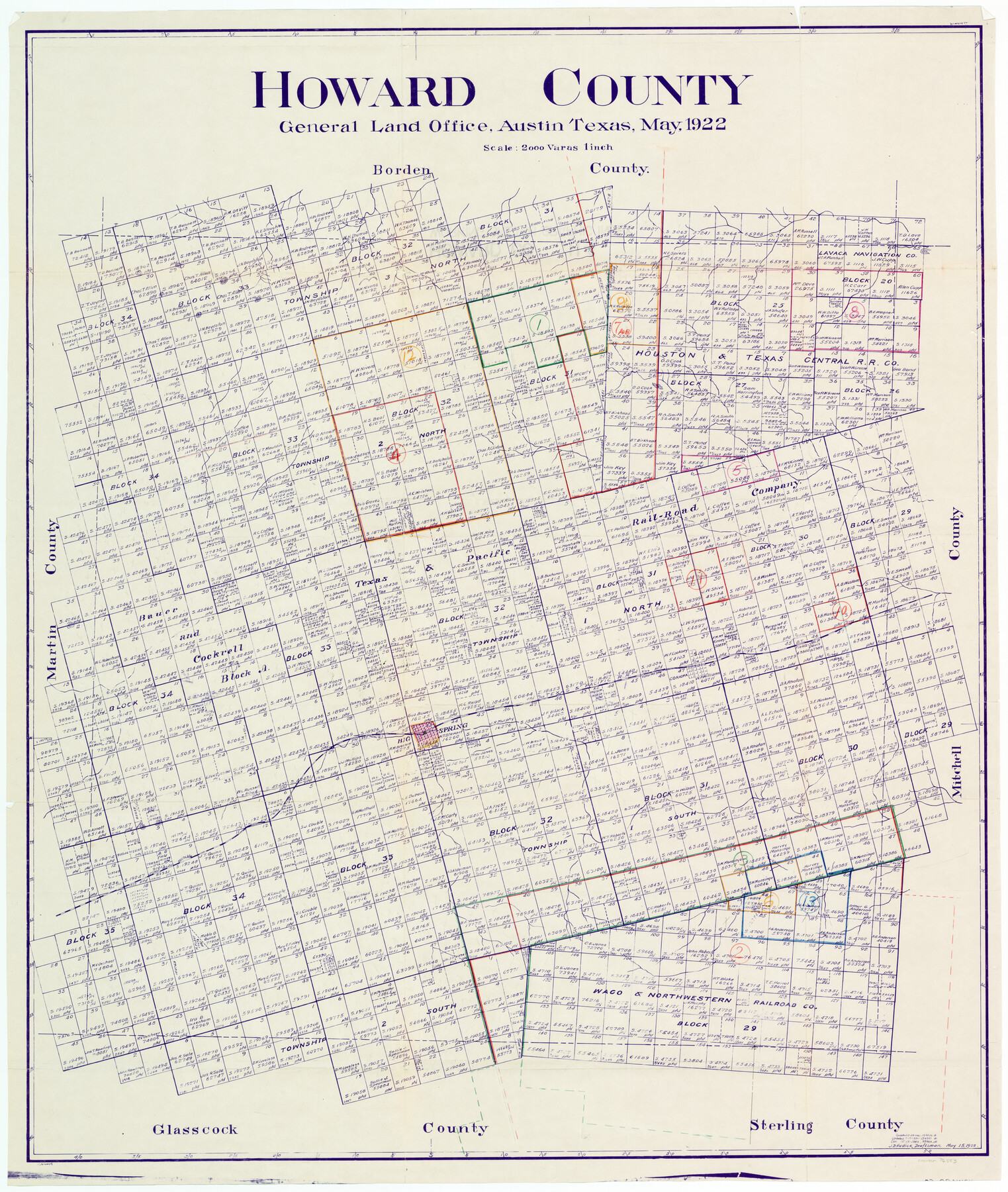 76583, Howard County Working Sketch Graphic Index, General Map Collection