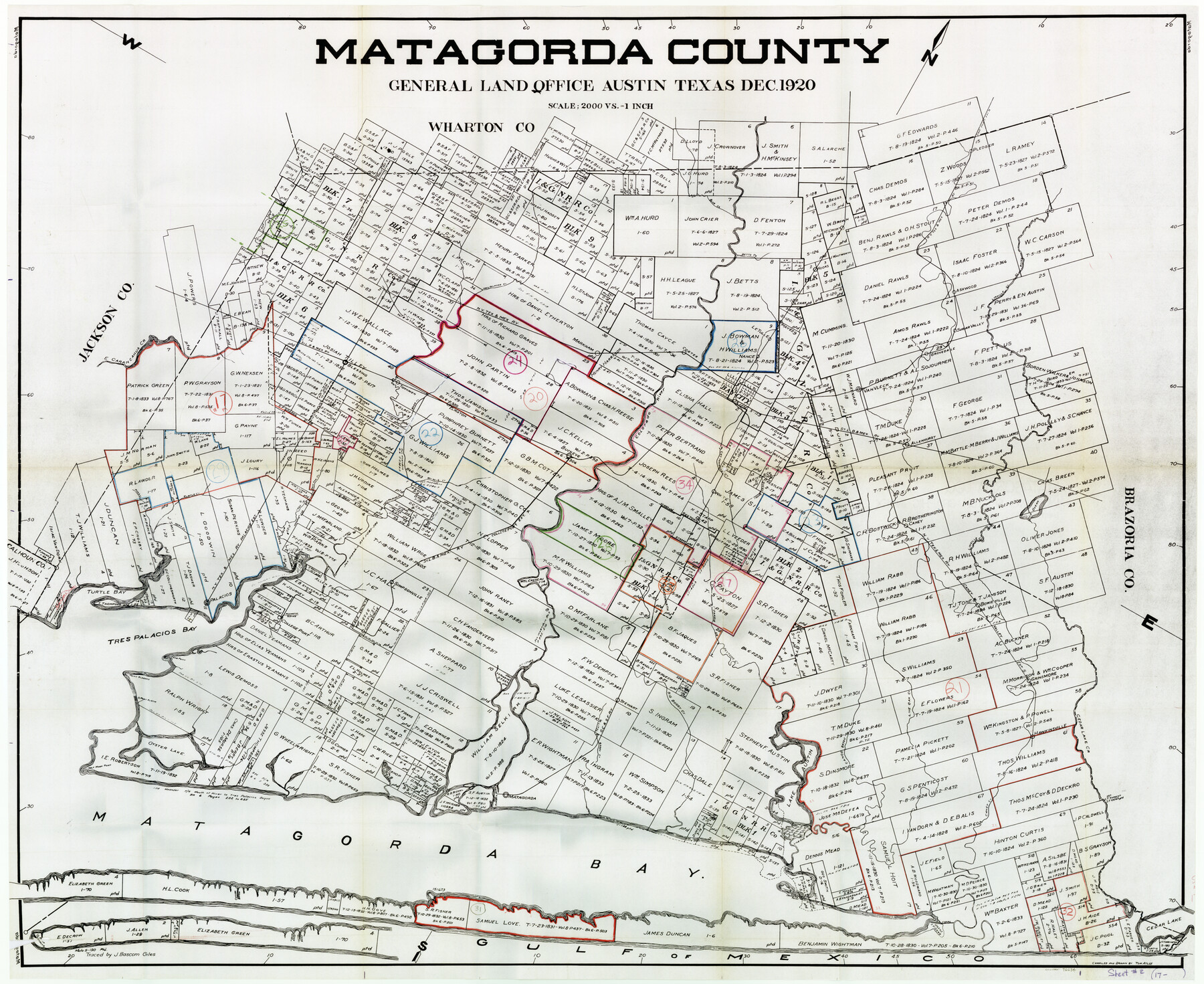 76634, Matagorda County Working Sketch Graphic Index, Sheet 2 (Sketches 17 to Most Recent), General Map Collection