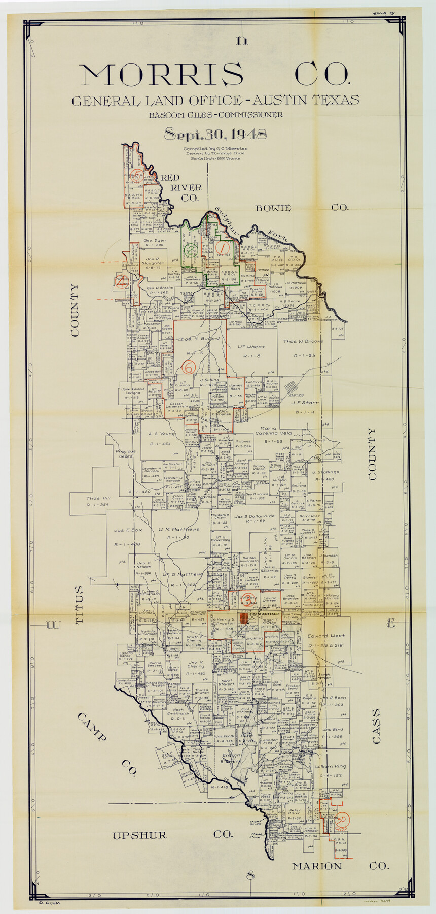 76649, Morris County Working Sketch Graphic Index, General Map Collection