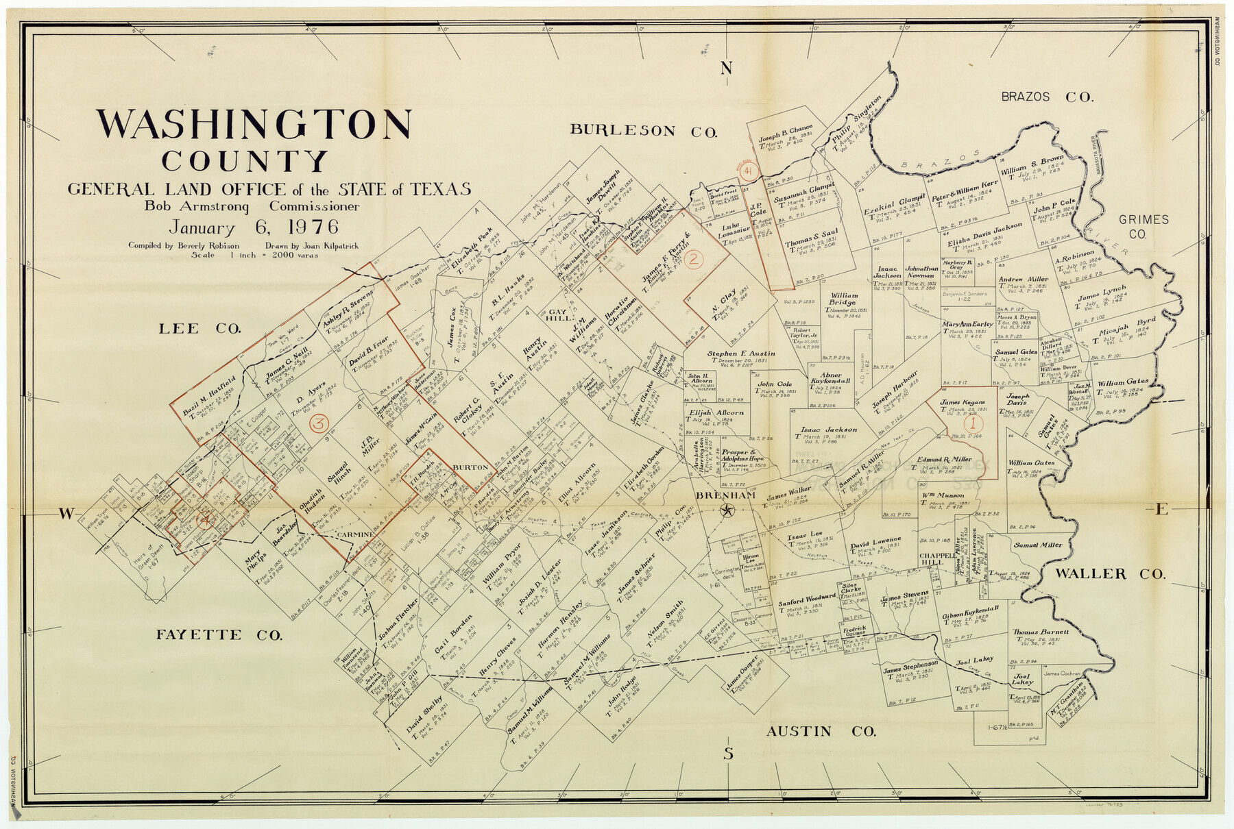 76733, Washington County Working Sketch Graphic Index, General Map Collection