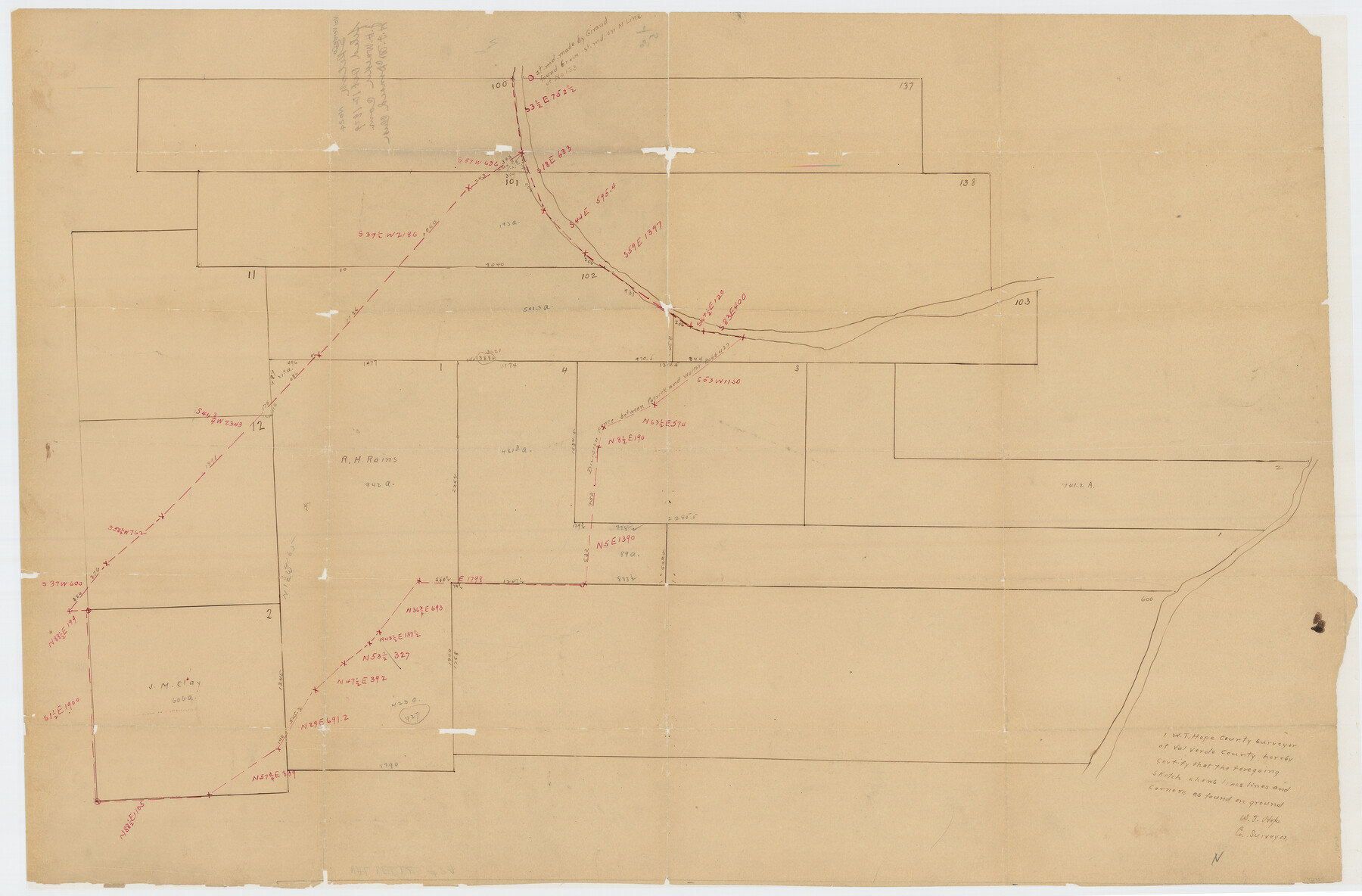 76759, Val Verde County Sketch File 24, General Map Collection - 1