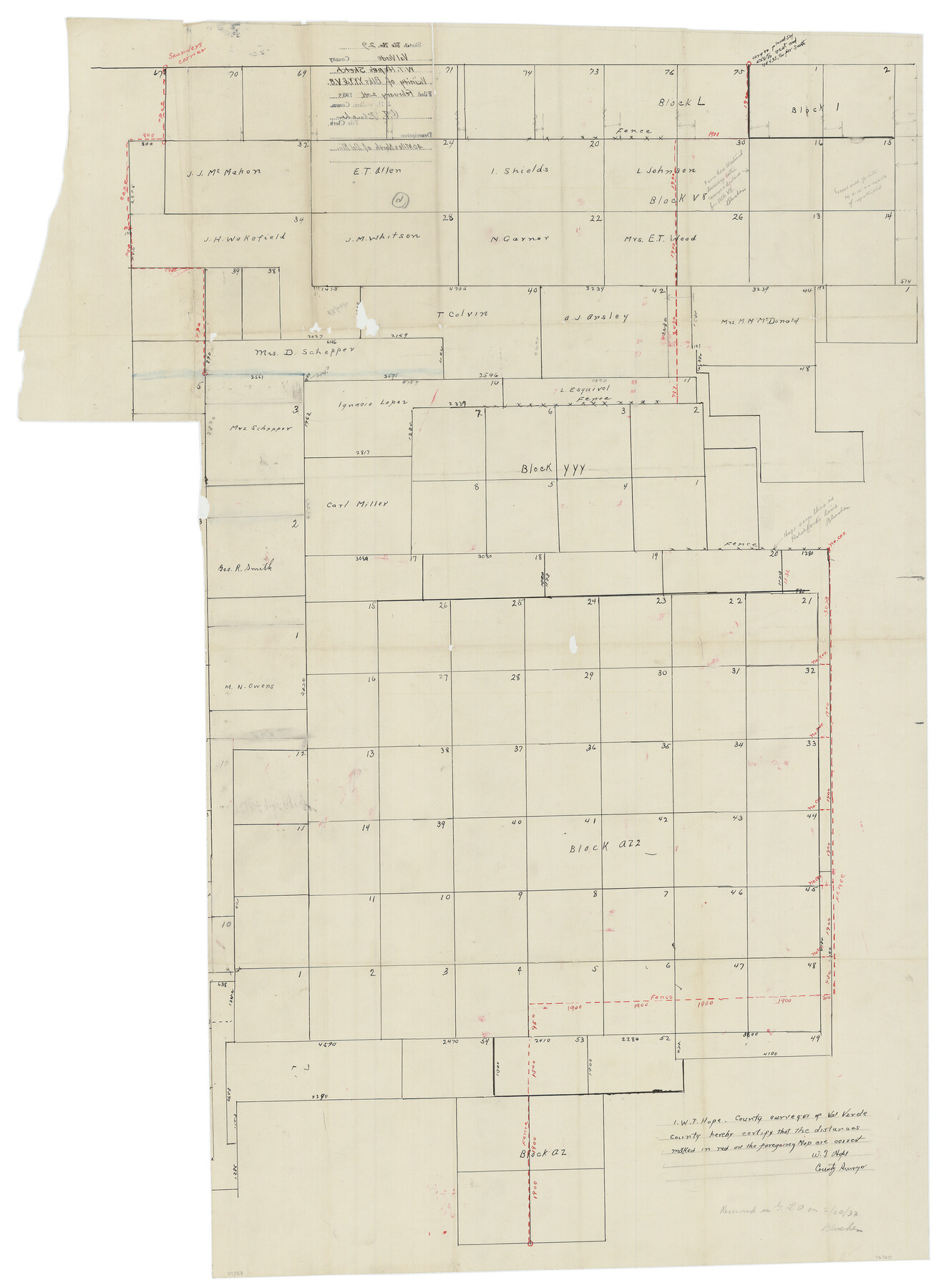 76760, Val Verde County Sketch File 29, General Map Collection
