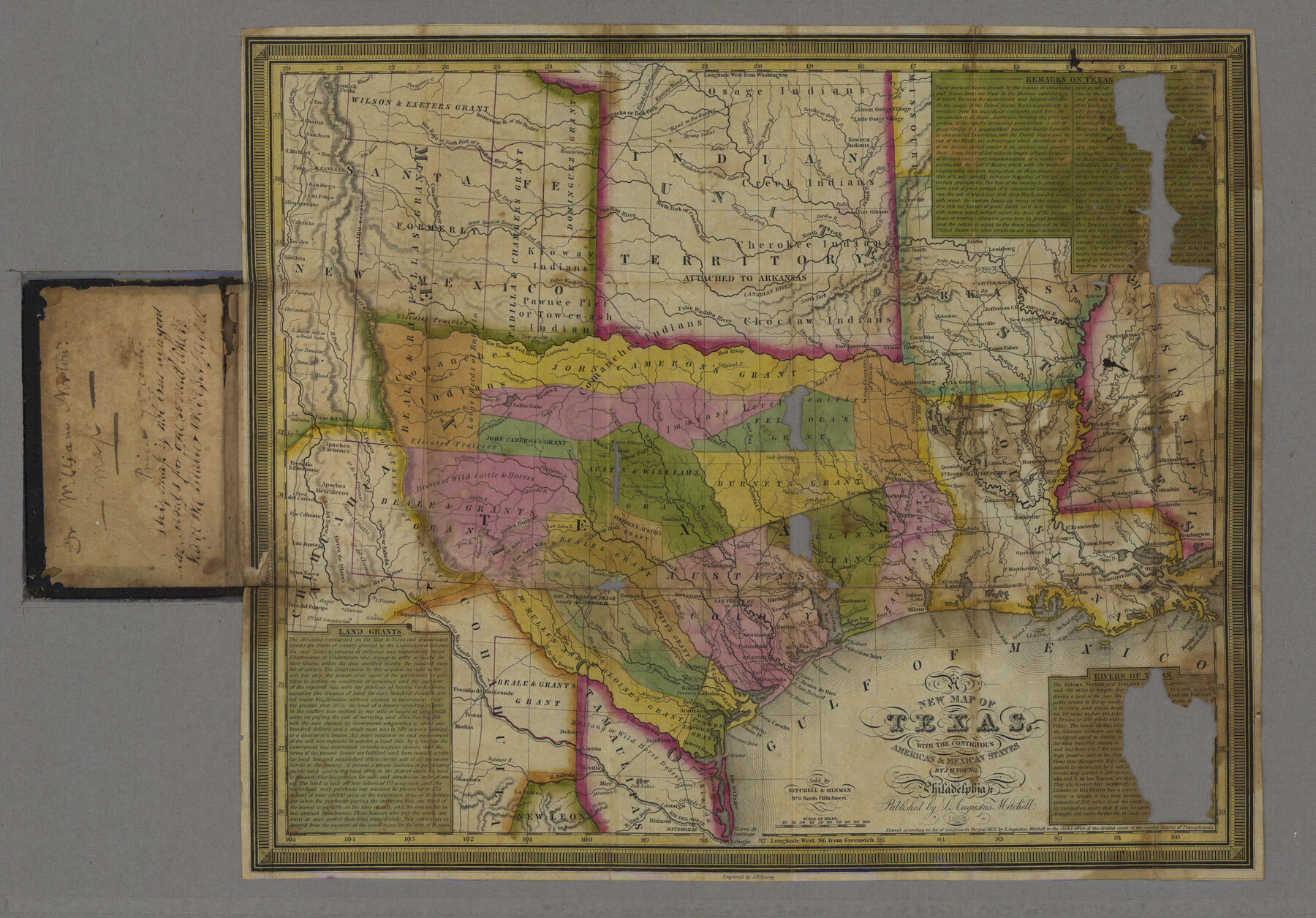 76795, New Map of Texas with the Contiguous American and Mexican States, General Map Collection