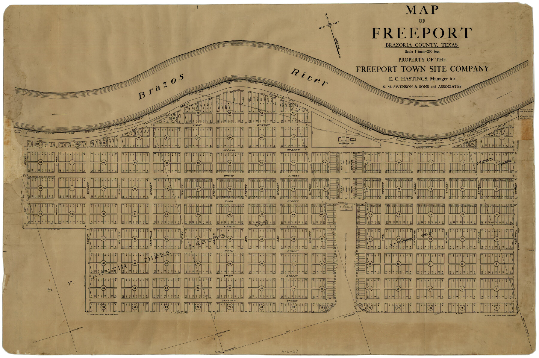 7689, Map of Freeport, Brazoria County, Texas, General Map Collection
