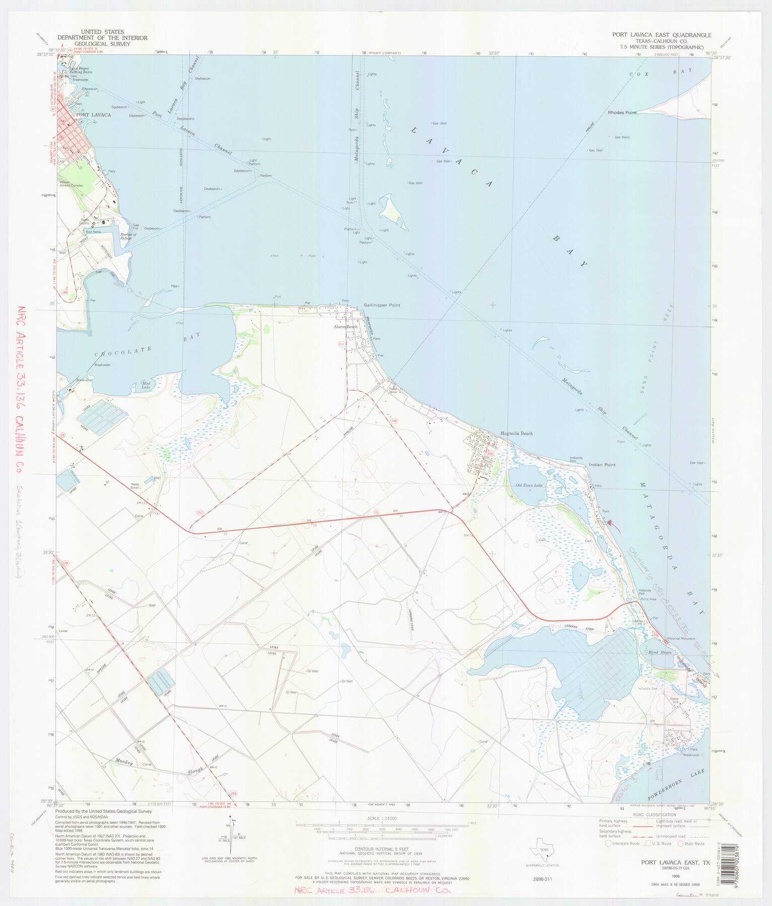 77011, Calhoun County NRC Article 33.136 Location Key Sheet, General Map Collection