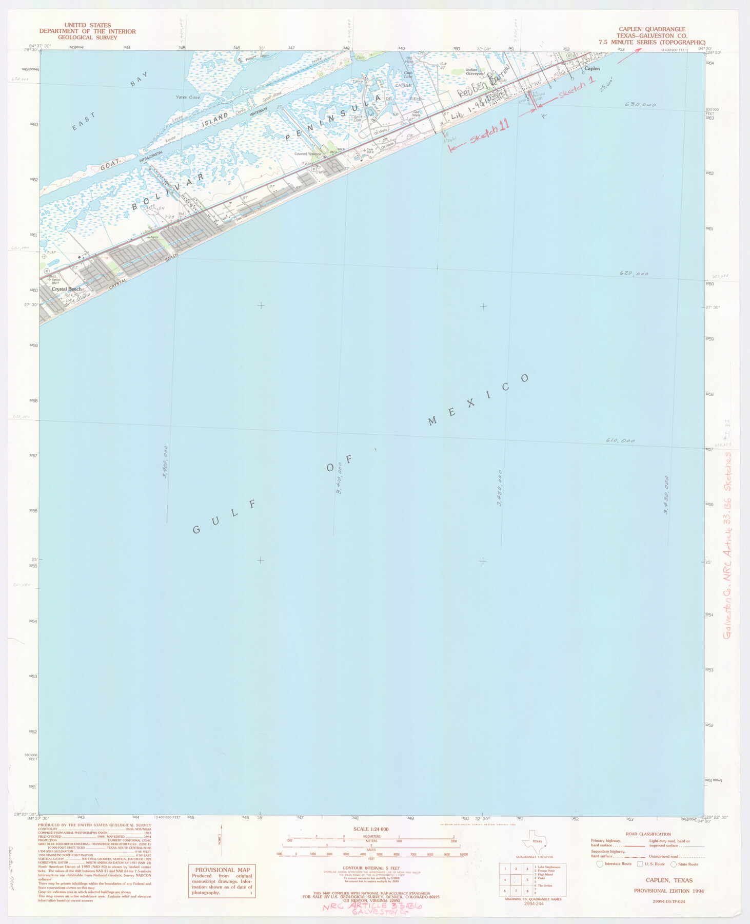 77015, Galveston County NRC Article 33.136 Location Key Sheet, General Map Collection