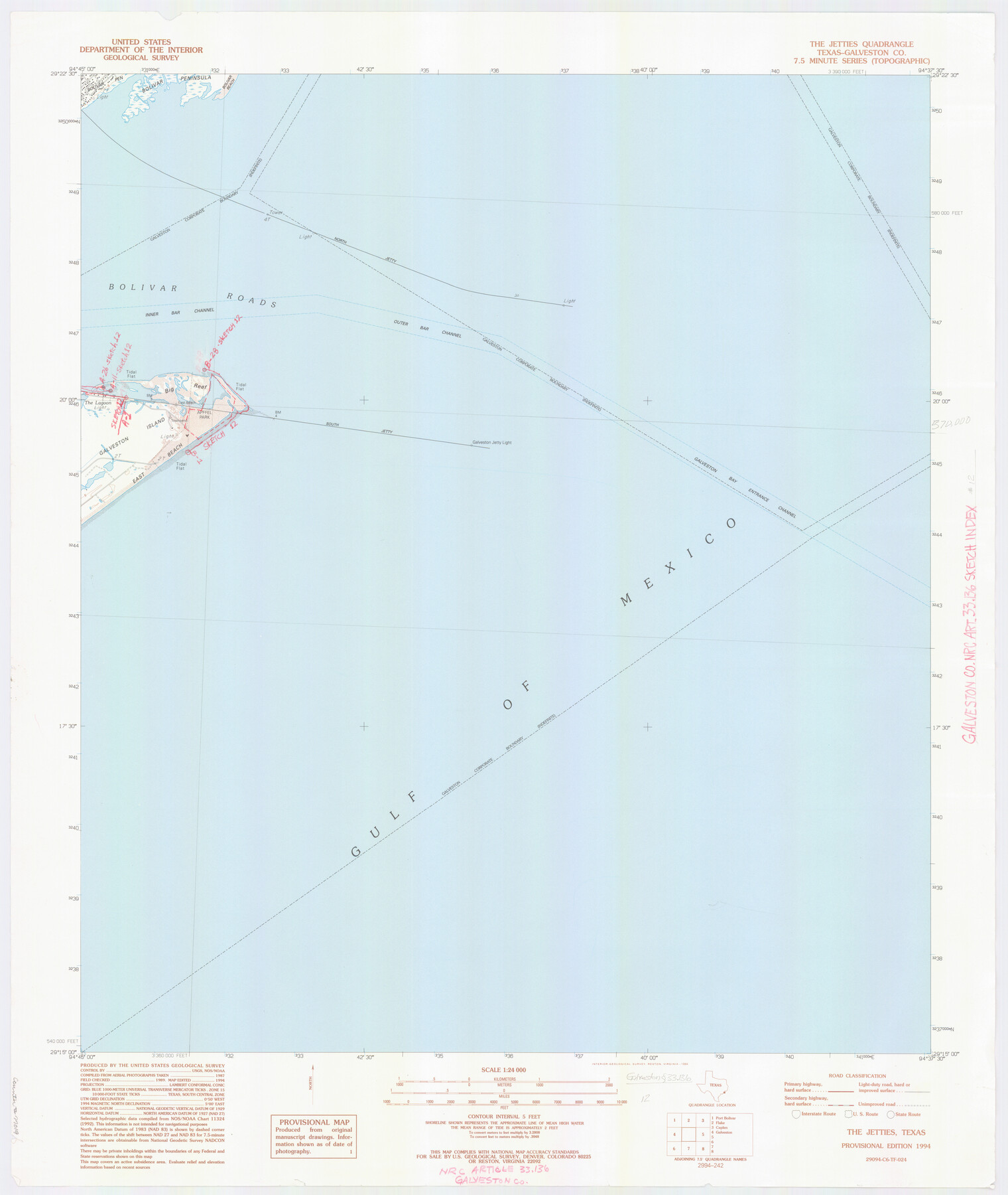 77019, Galveston County NRC Article 33.136 Location Key Sheet, General Map Collection