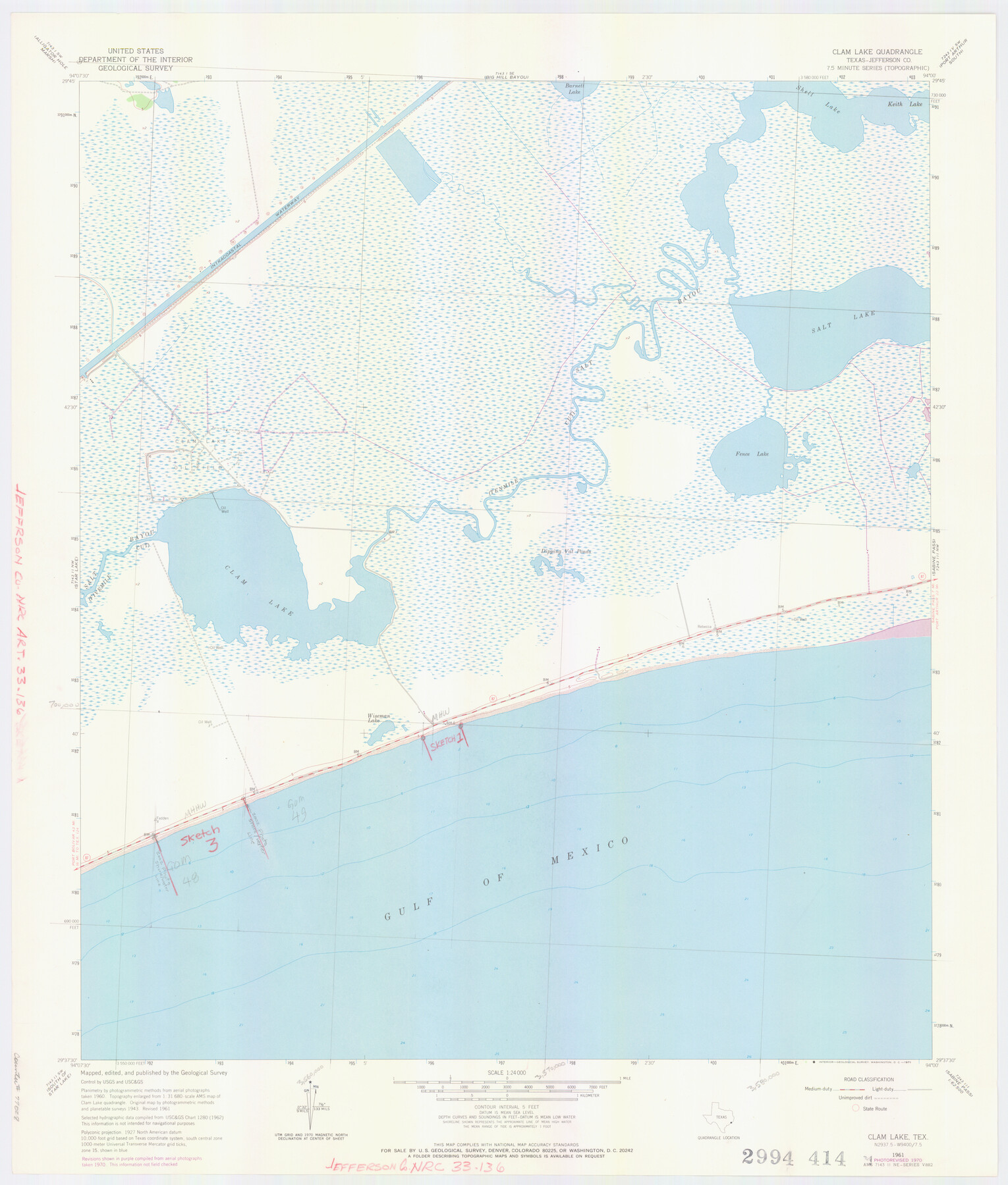 77028, Jefferson County NRC Article 33.136 Location Key Sheet, General Map Collection