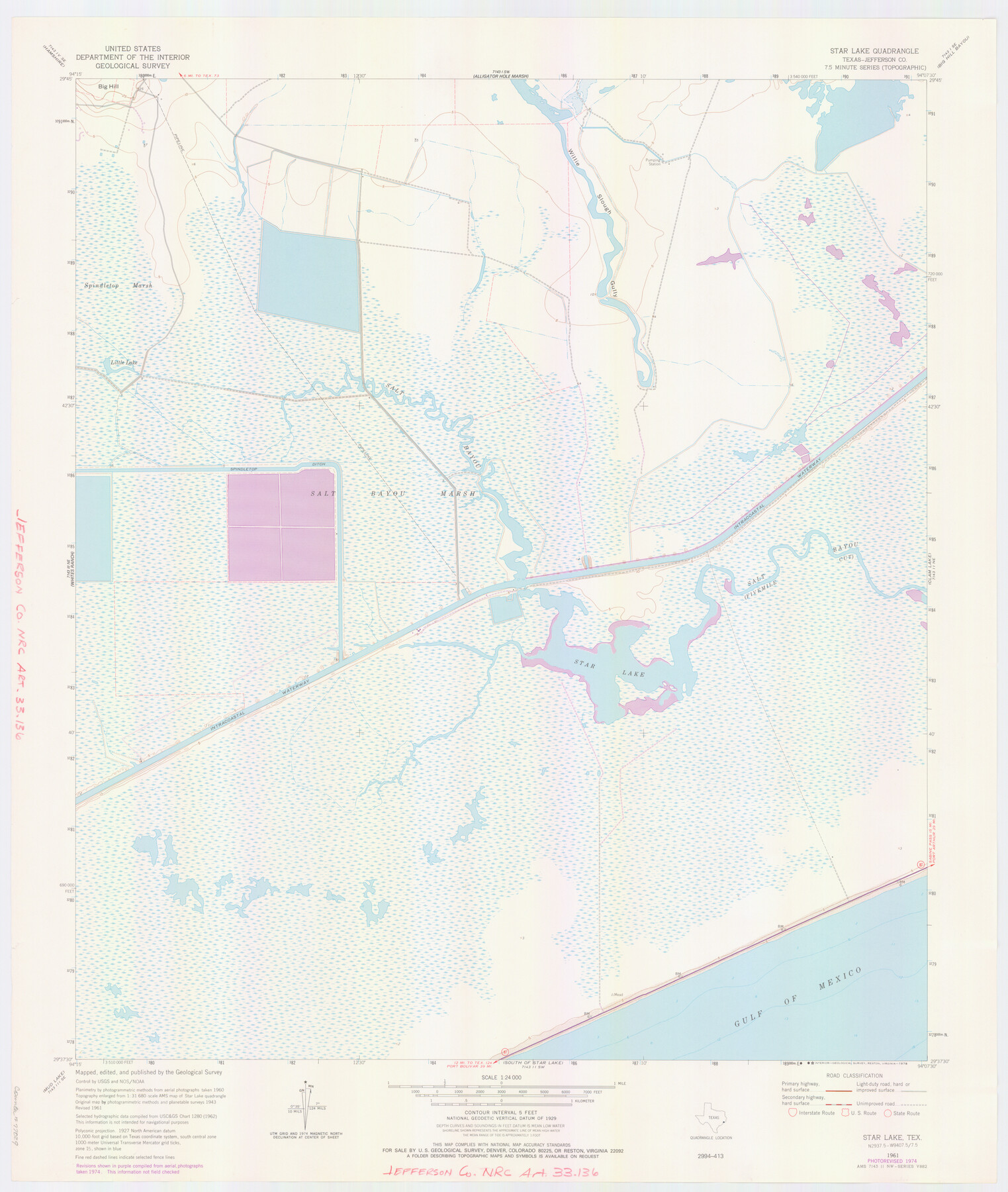 77029, Jefferson County NRC Article 33.136 Location Key Sheet, General Map Collection