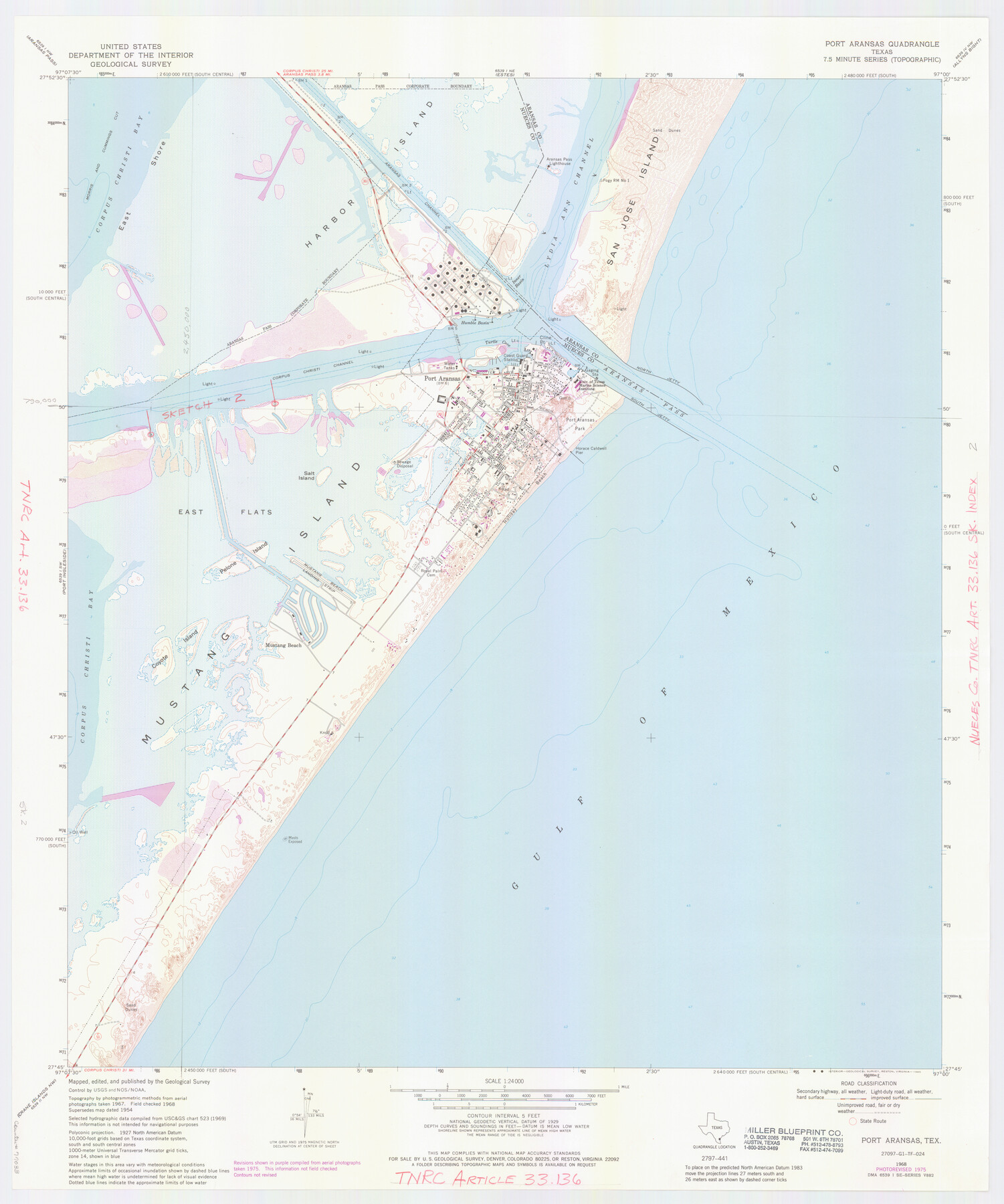 77033, Nueces County NRC Article 33.136 Location Key Sheet, General Map Collection