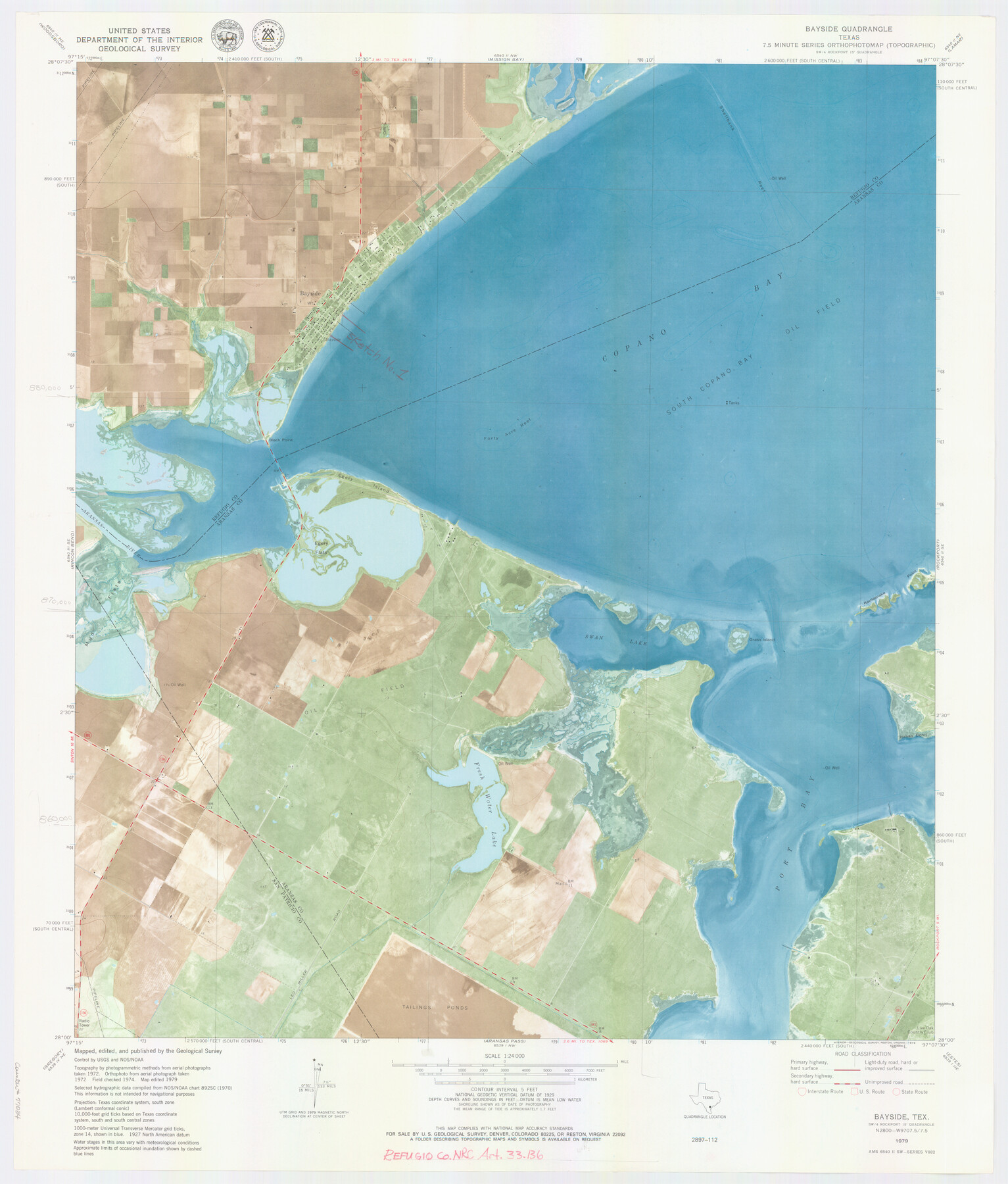 77034, Refugio County NRC Article 33.136 Location Key Sheet, General Map Collection