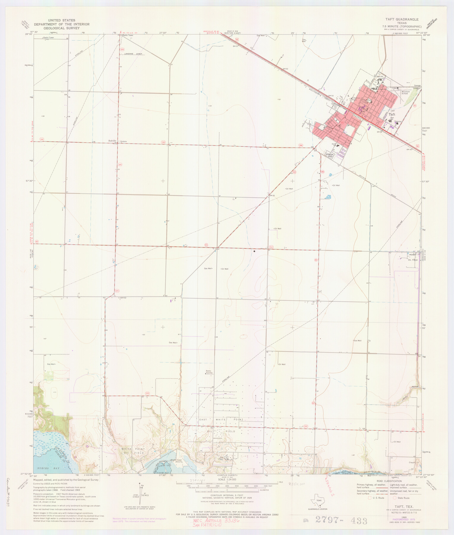 77037, San Patricio County NRC Article 33.136 Location Key Sheet, General Map Collection
