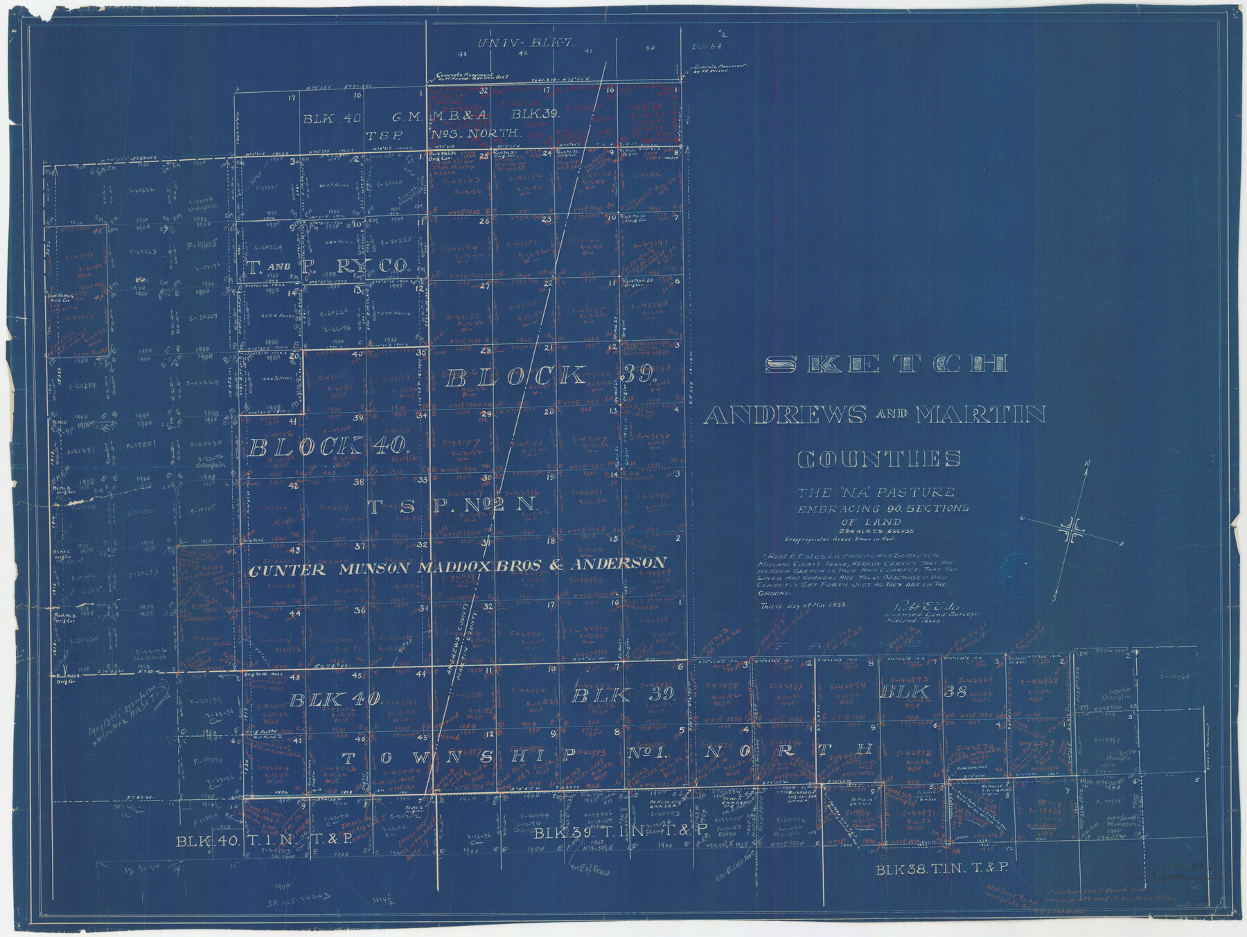77162, Andrews County Rolled Sketch 11A, General Map Collection