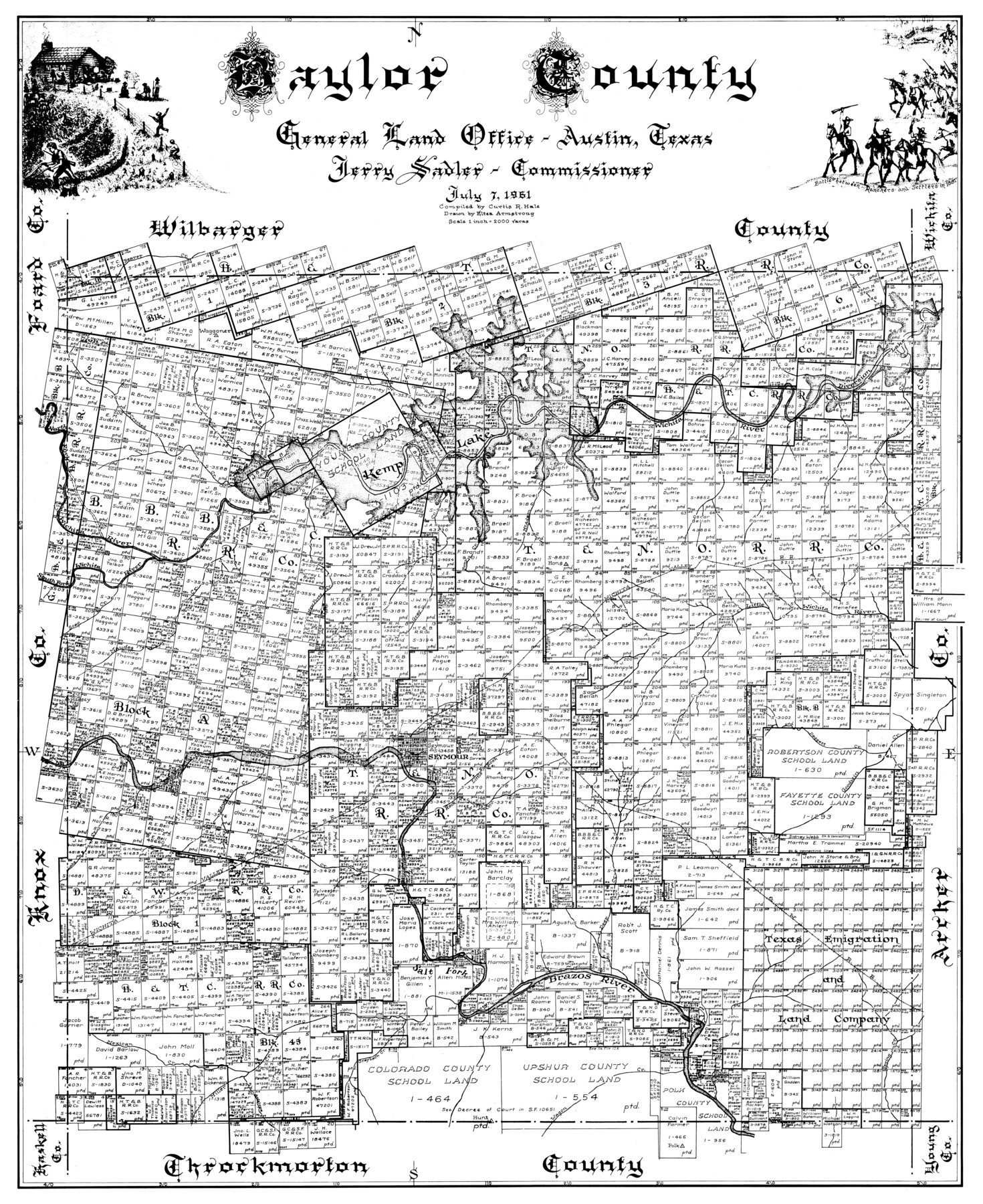 77209, Baylor County, General Map Collection