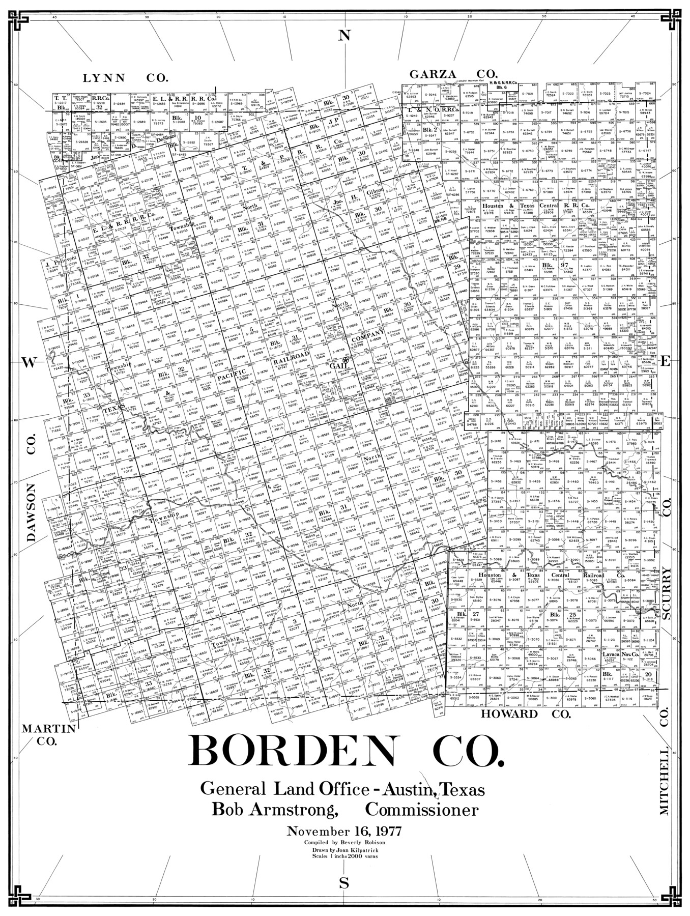 77214, Borden Co., General Map Collection