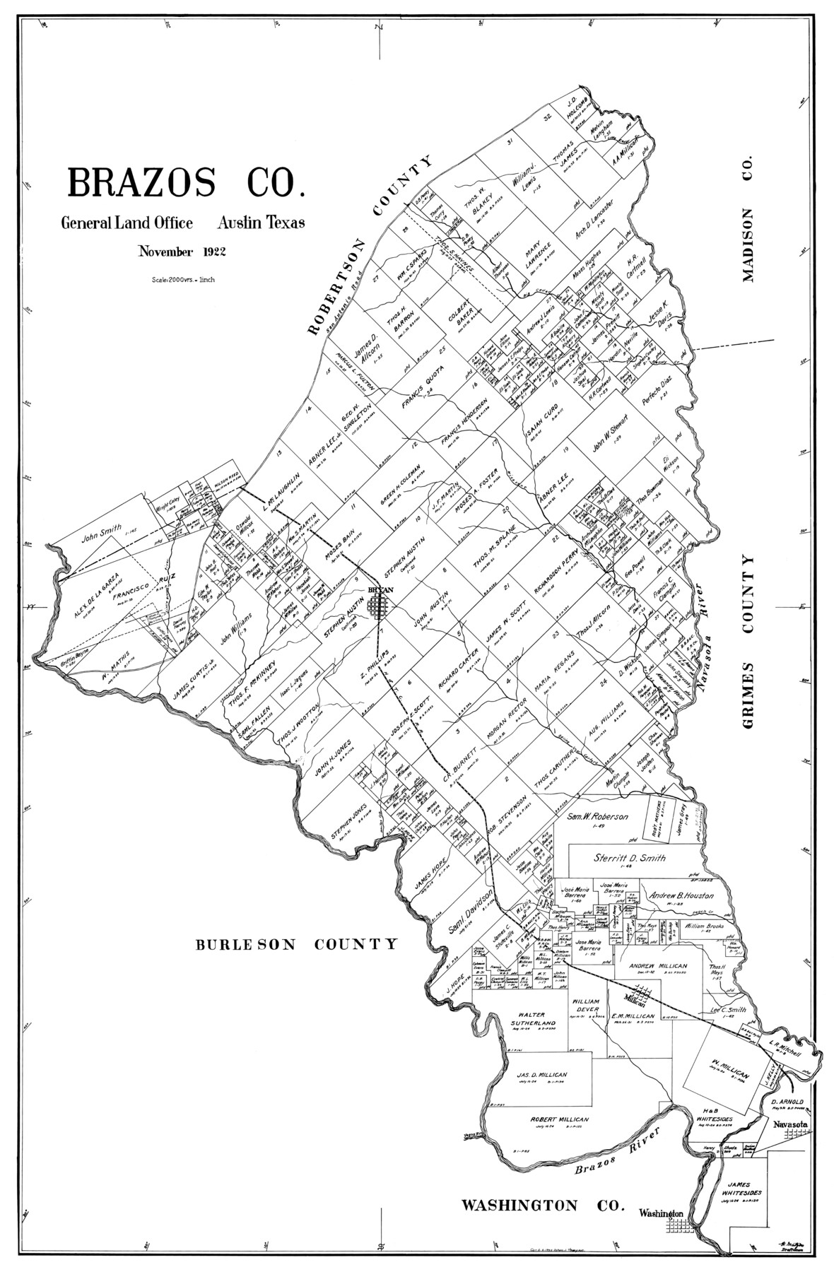 77218, Brazos Co., General Map Collection