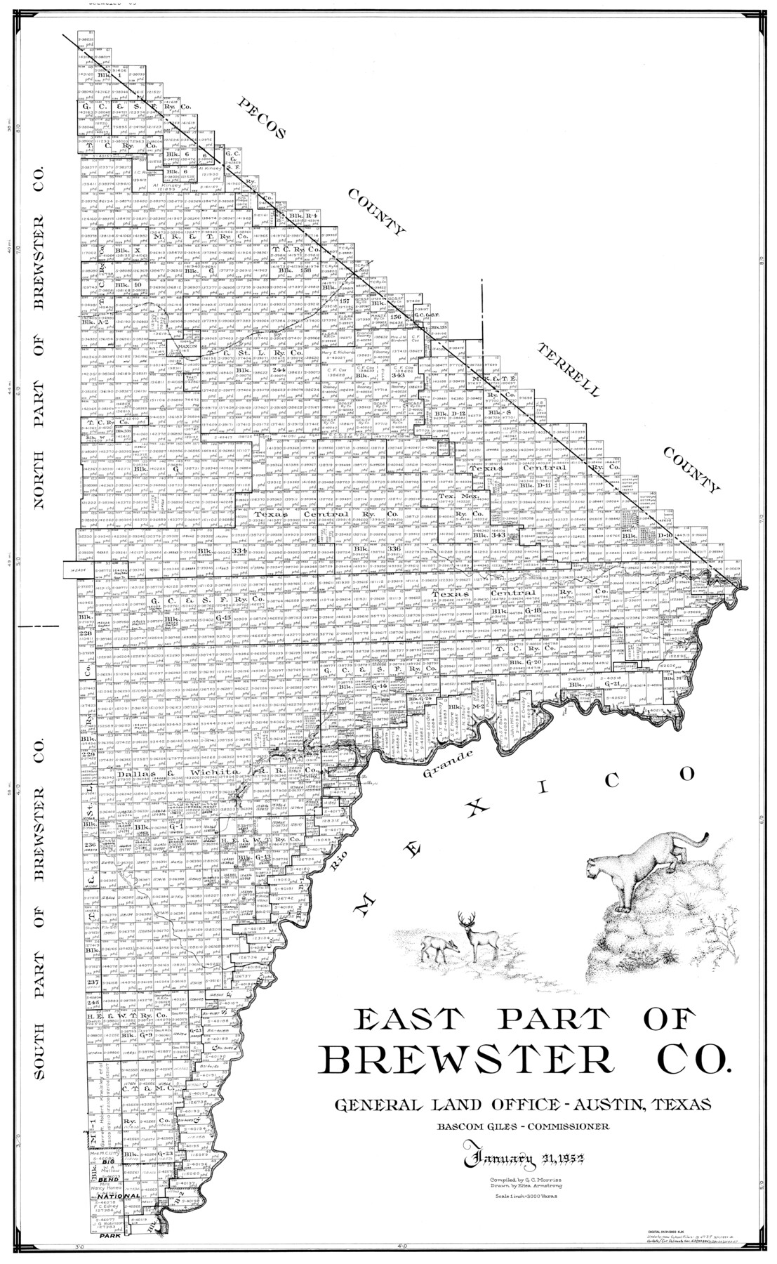 77219, East Part of Brewster Co., General Map Collection