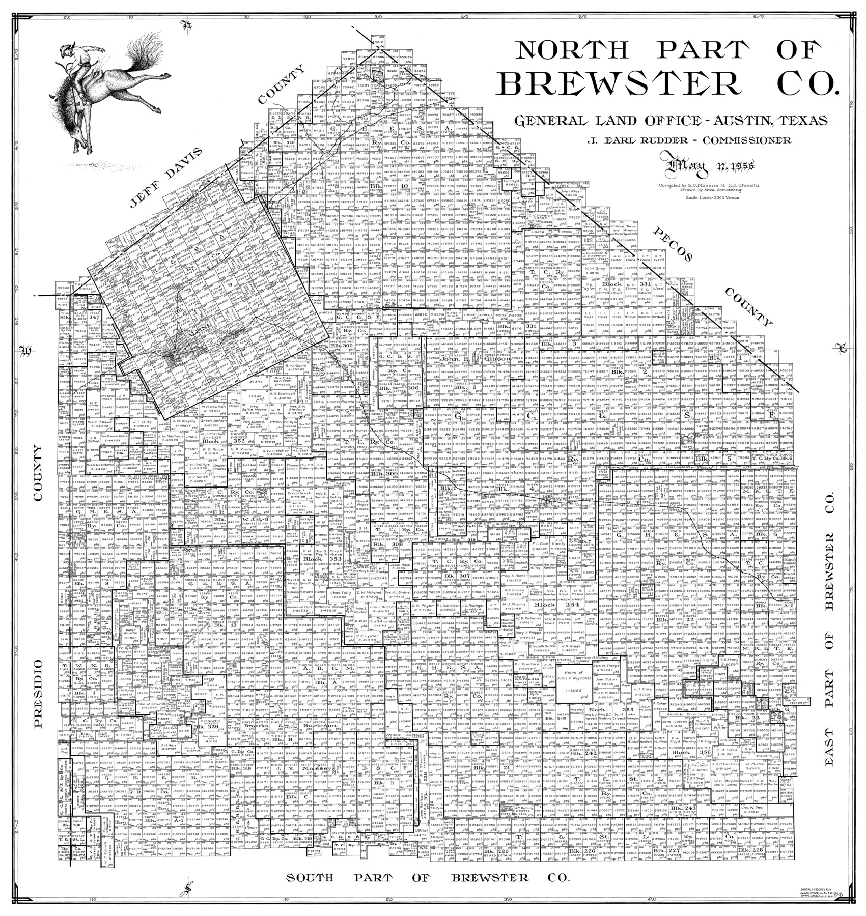 77220, North Part of Brewster Co., General Map Collection