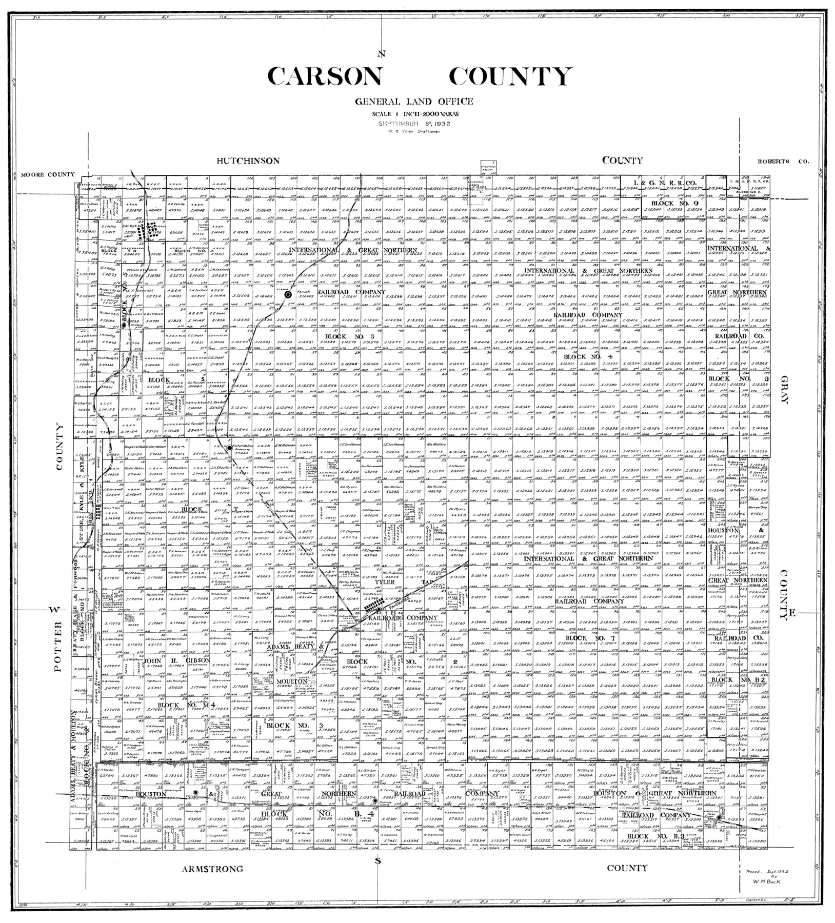 77232, Carson County, General Map Collection