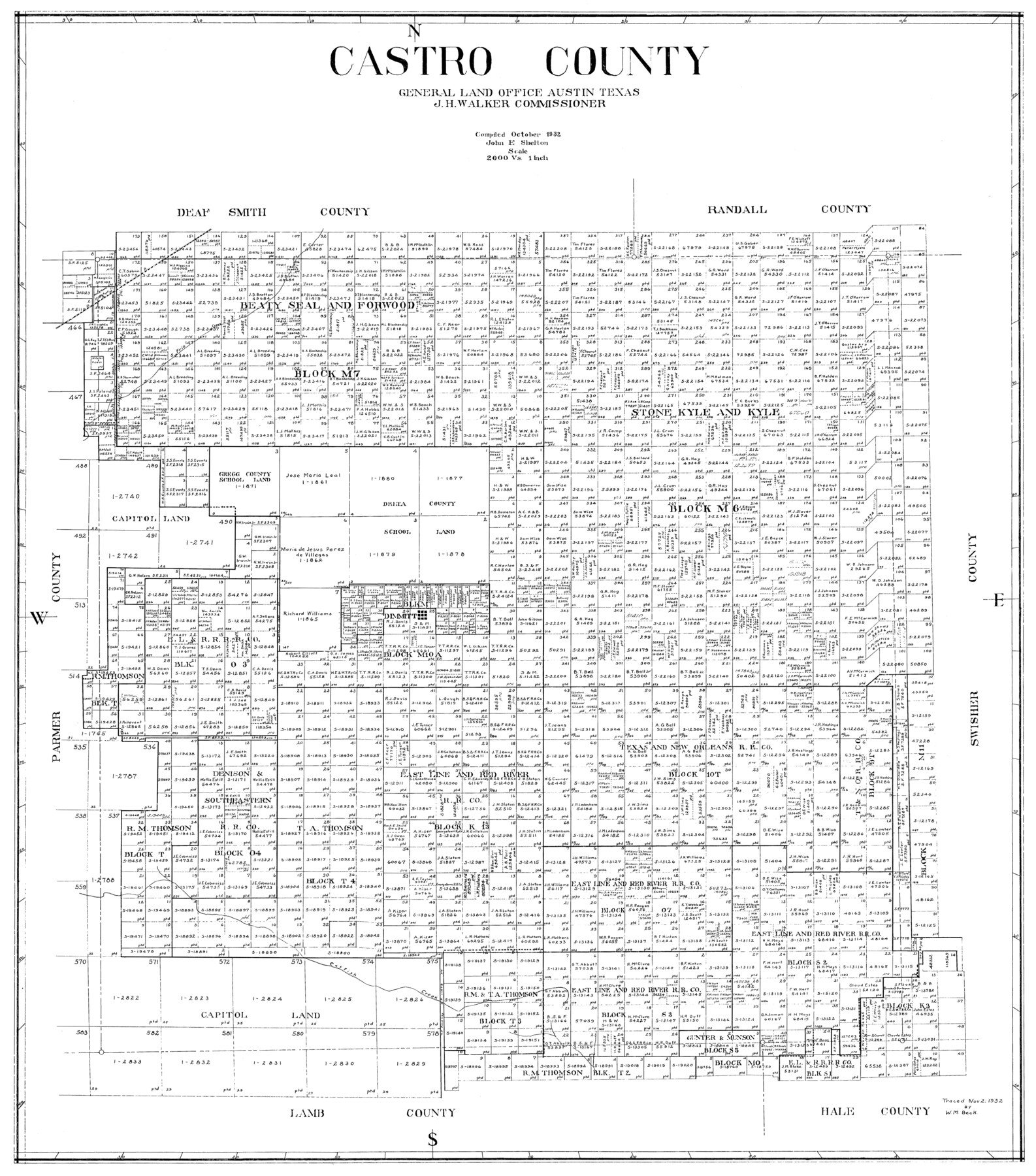 77234, Castro County, General Map Collection