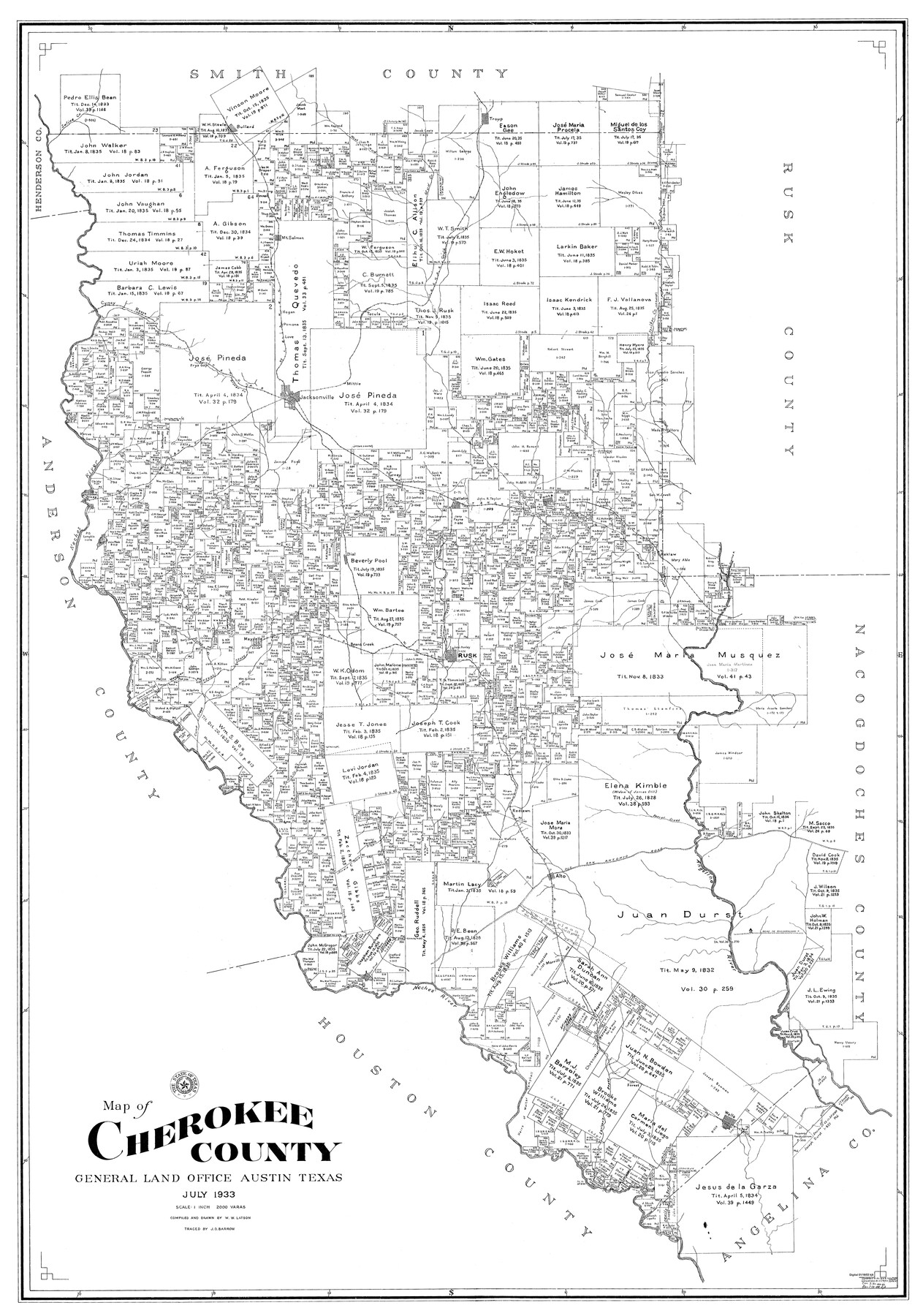 77236, Cherokee County, General Map Collection