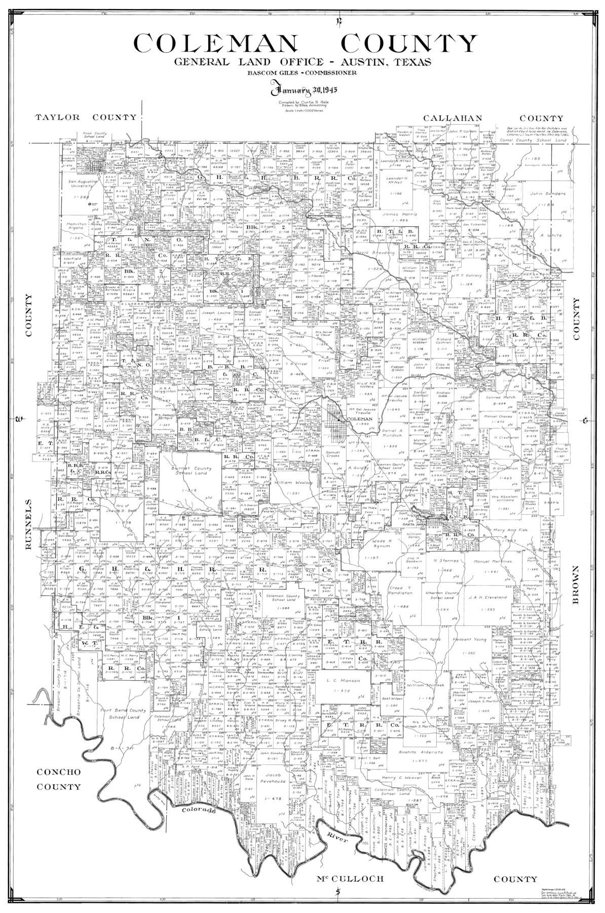 77241, Coleman County, General Map Collection