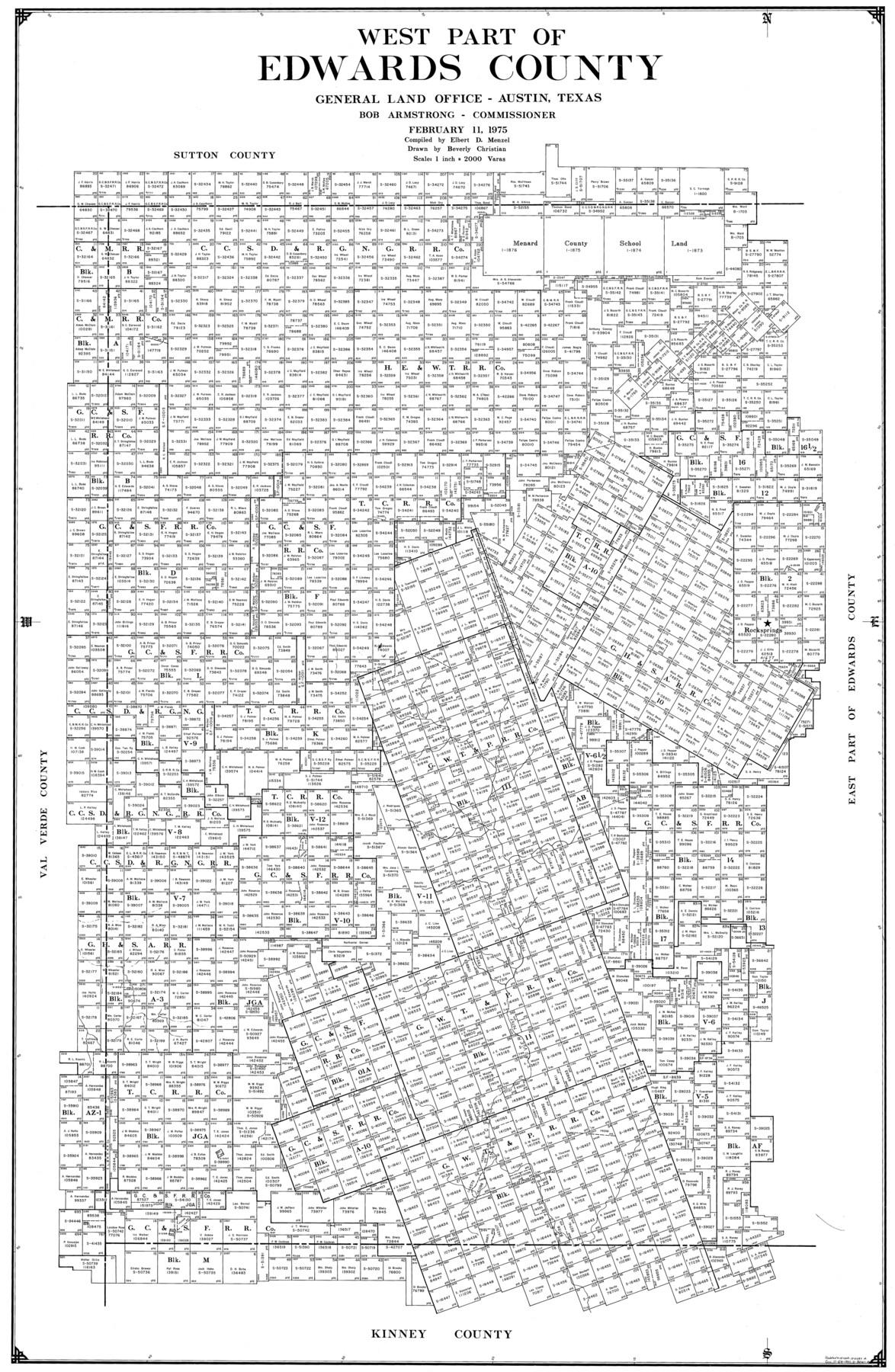 77271, West Part of Edwards County, General Map Collection