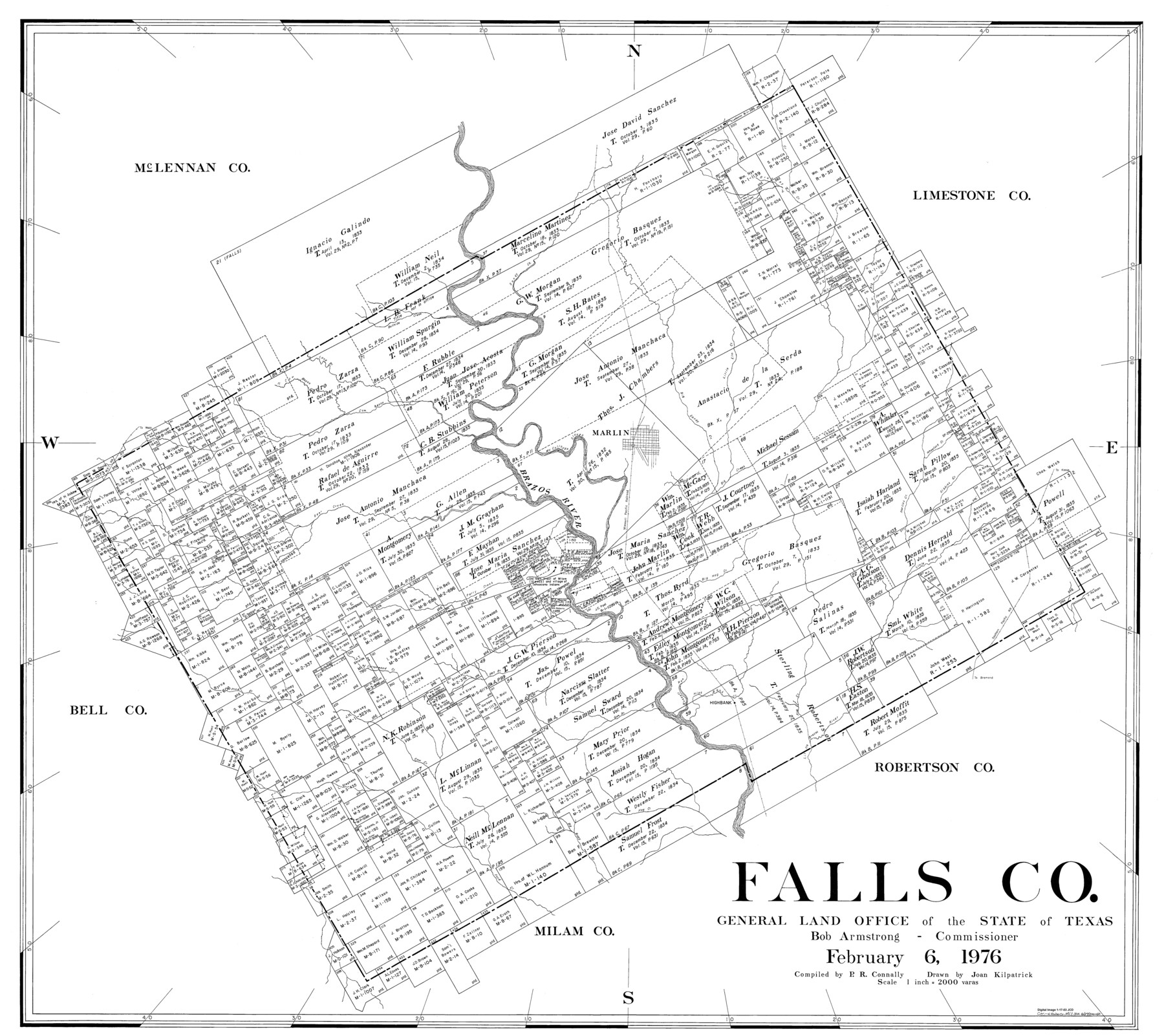 77276, Falls Co., General Map Collection