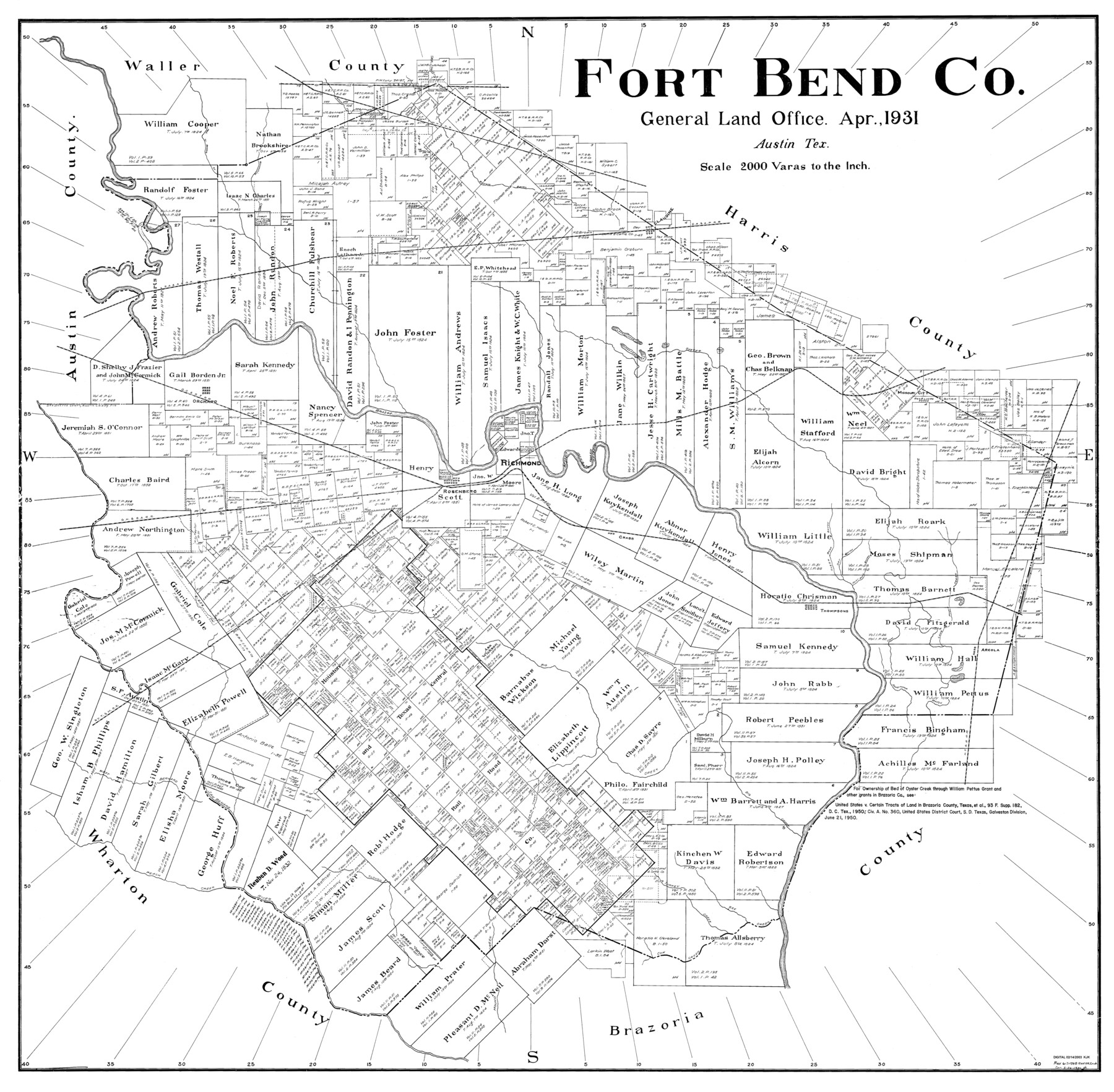 77282, Fort Bend Co., General Map Collection
