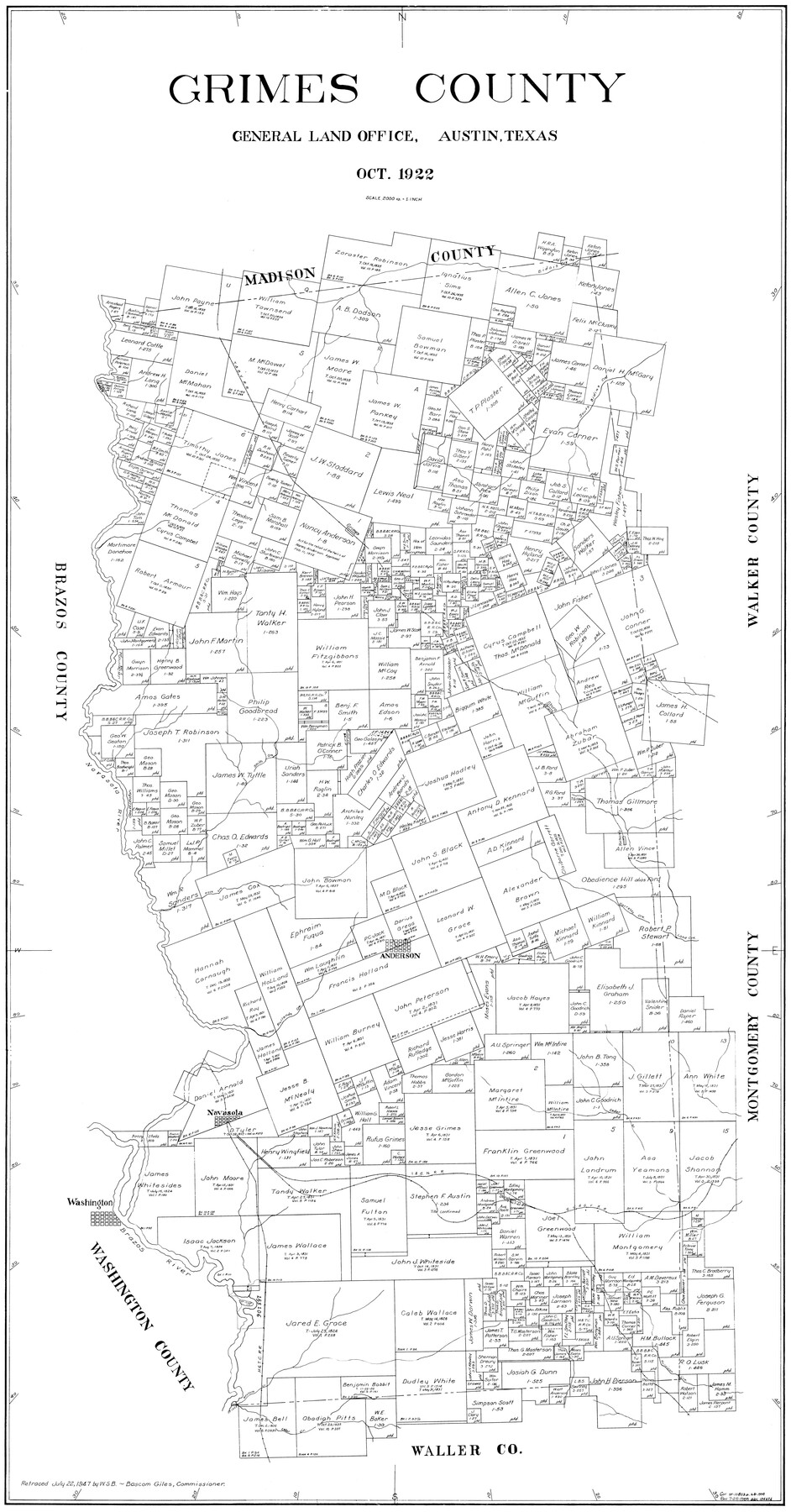 77296, Grimes County, General Map Collection