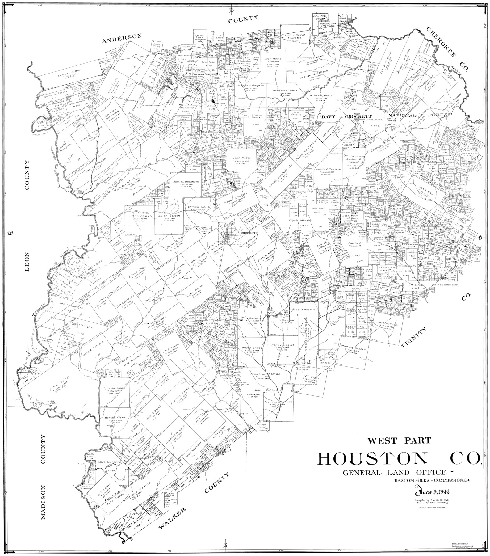 77317, West Part Houston Co., General Map Collection